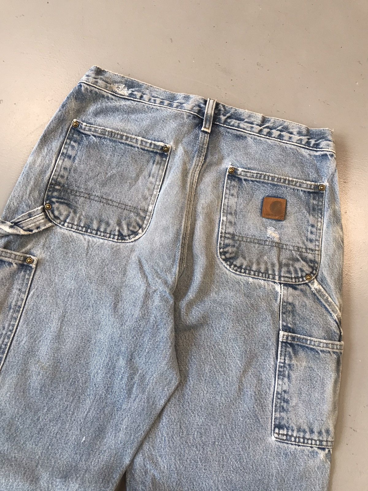 Carhartt × Designer × Vintage Vintage Carhartt B73 DST double knee carpenter denim Size US 30 / EU 46 - 8 Thumbnail