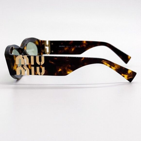 Miu Miu NEW MIU MIU SUNGLASSES MU11WS 14L50O HAVANA WOMEN MU 11WS SM Size ONE SIZE - 6 Thumbnail