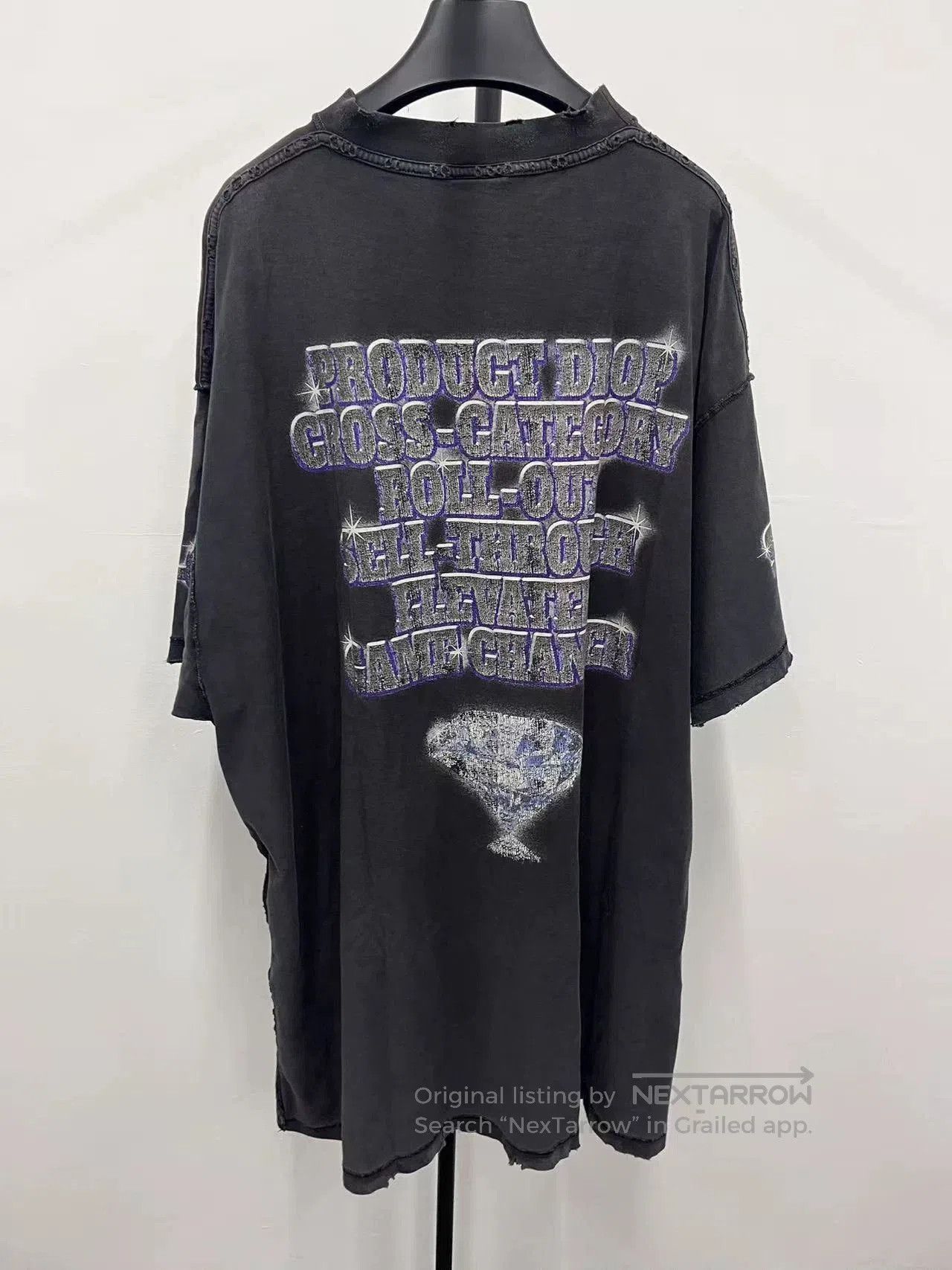 Balenciaga Balenciaga 24SS Washed Distressed T-Shirt. Size US M / EU 48-50 / 2 - 2 Thumbnail