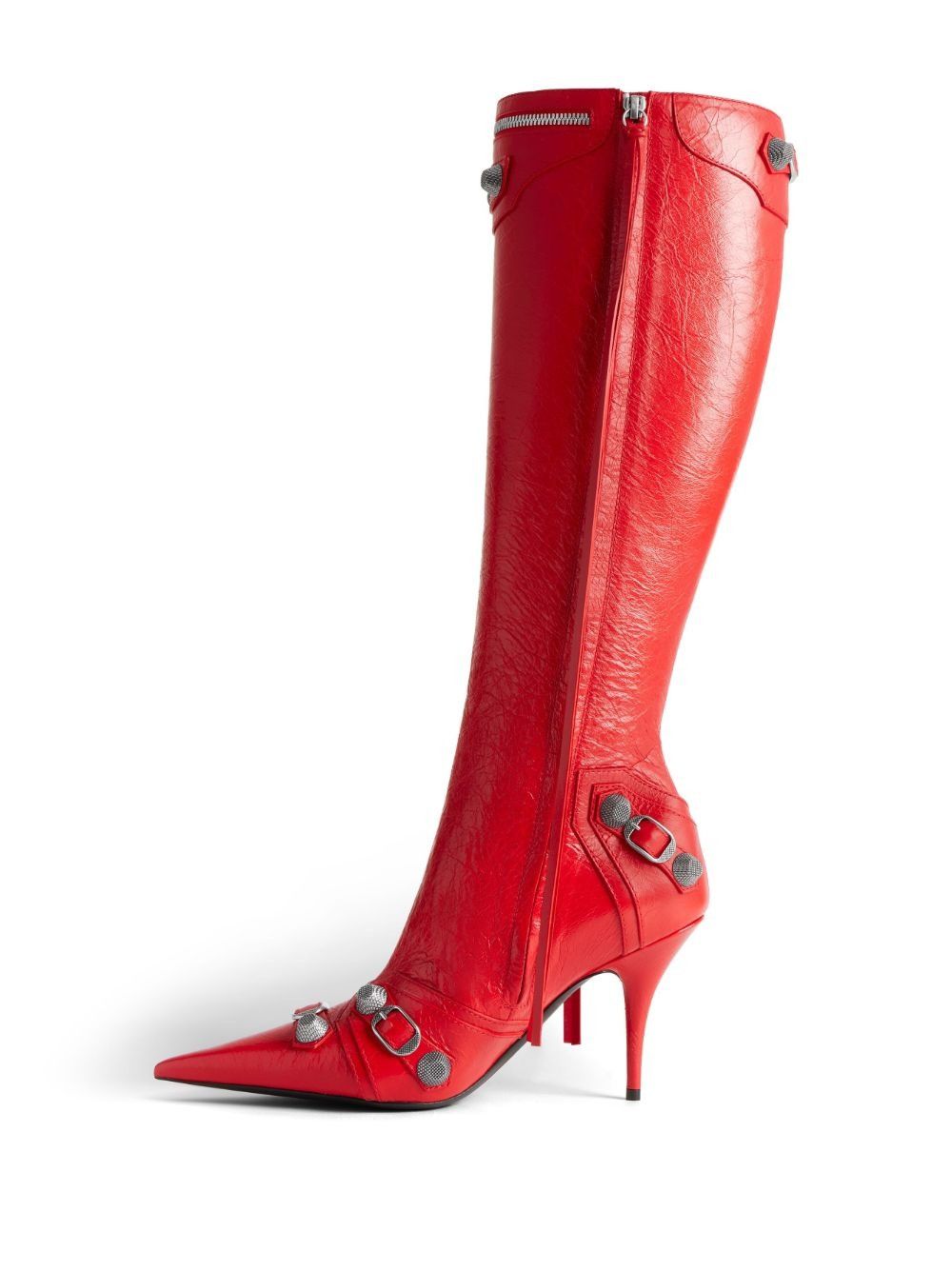 Balenciaga oc11z0825 Cagole 90mm Boots in Red Size US 8 / IT 38 - 6 Thumbnail