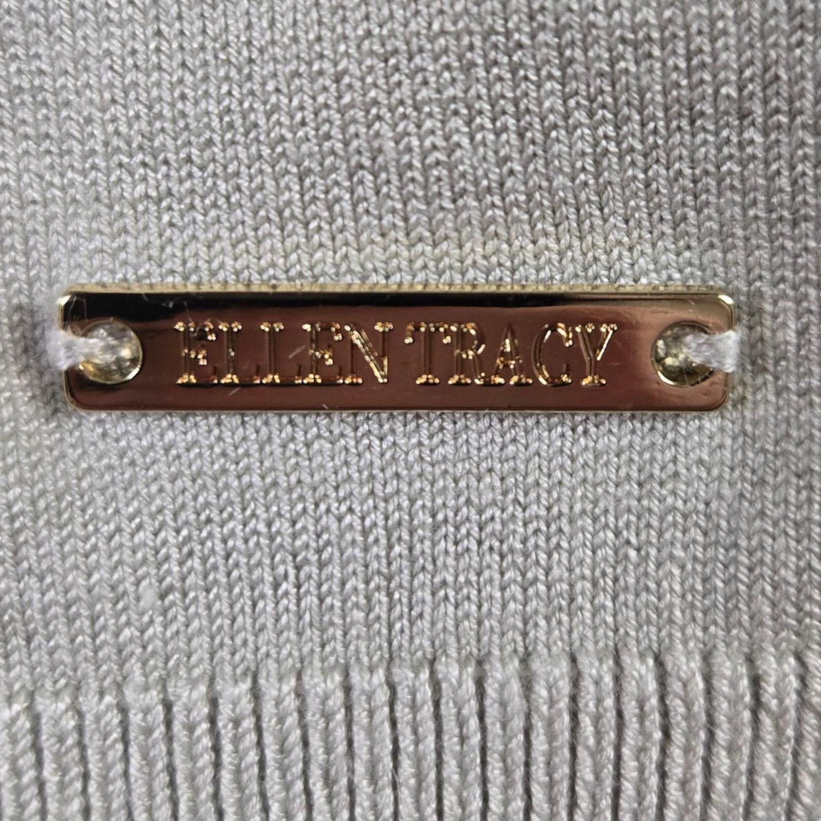 Other Ellen Tracy Beige Minimal Button Front Cardigan Size Large Size L / US 10 / IT 46 - 5 Thumbnail