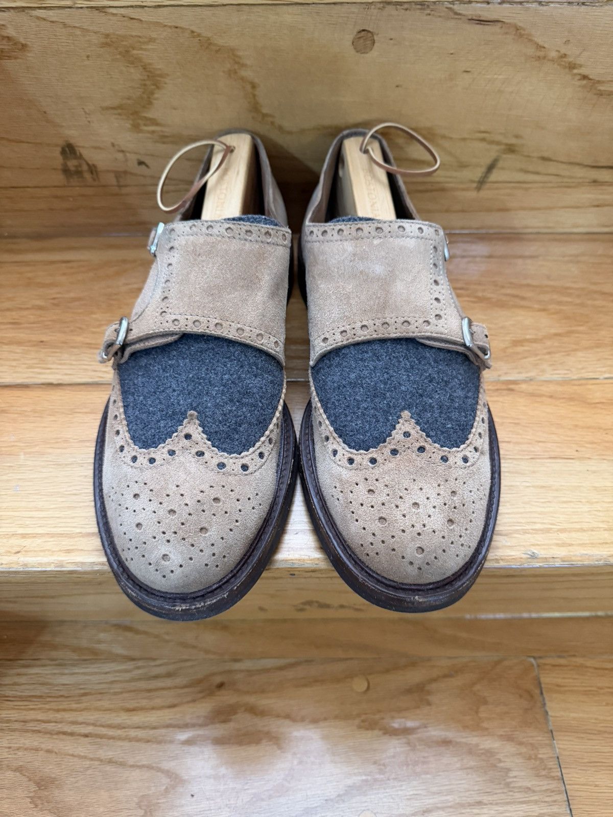Brunello Cucinelli Brunello Cucinelli Suede Doublemonks Size US 9.5 / EU 42-43 - 1 Thumbnail