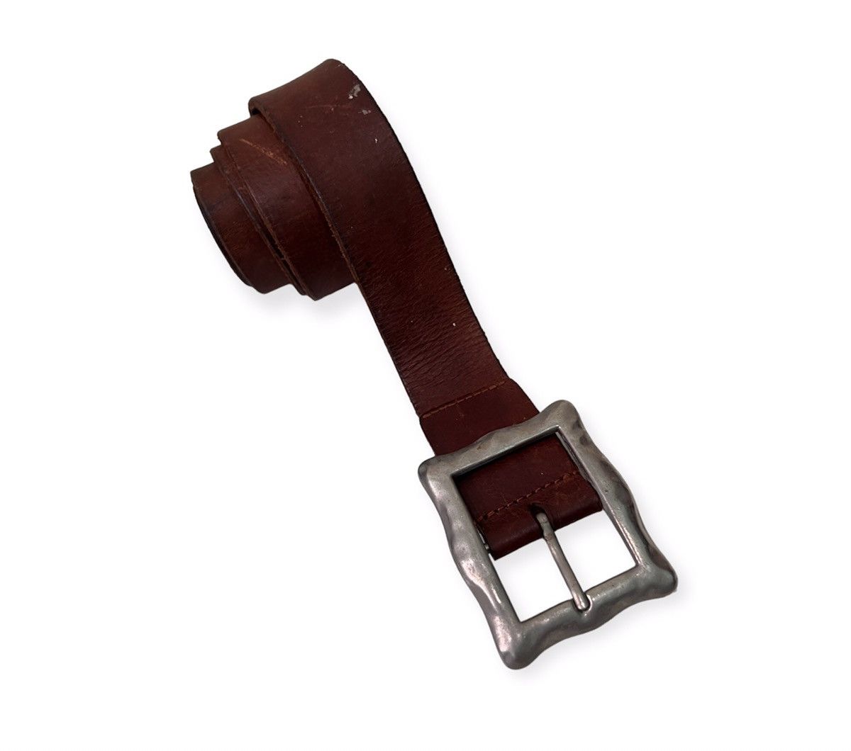 Genuine Leather Japanese Brand Leather Buckle Belt Size ONE SIZE - 1 Thumbnail