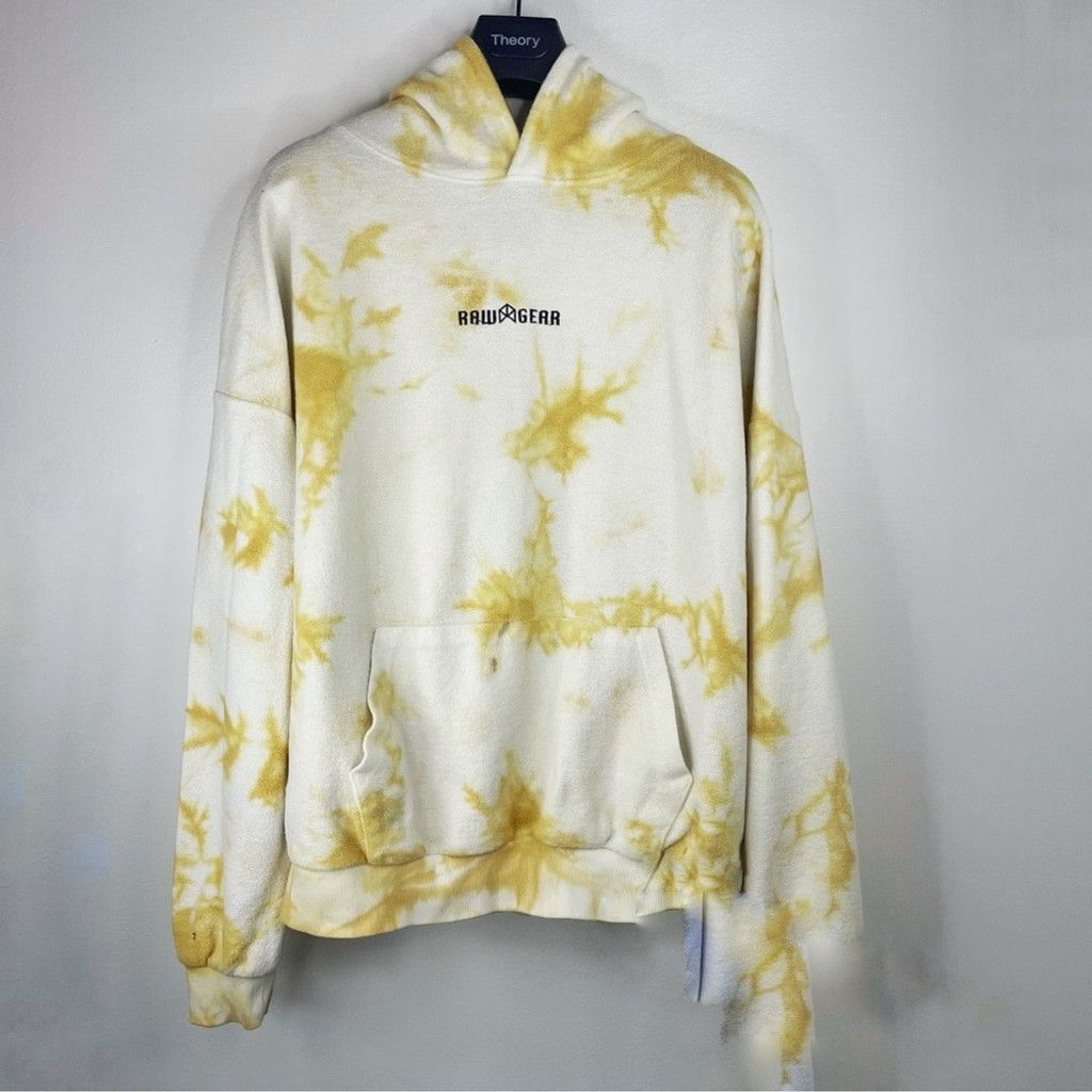 Other RAW GEAR Men’s White, Yellow Orange Tie-dye Designer HoodieM Size US M / EU 48-50 / 2 - 2 Thumbnail