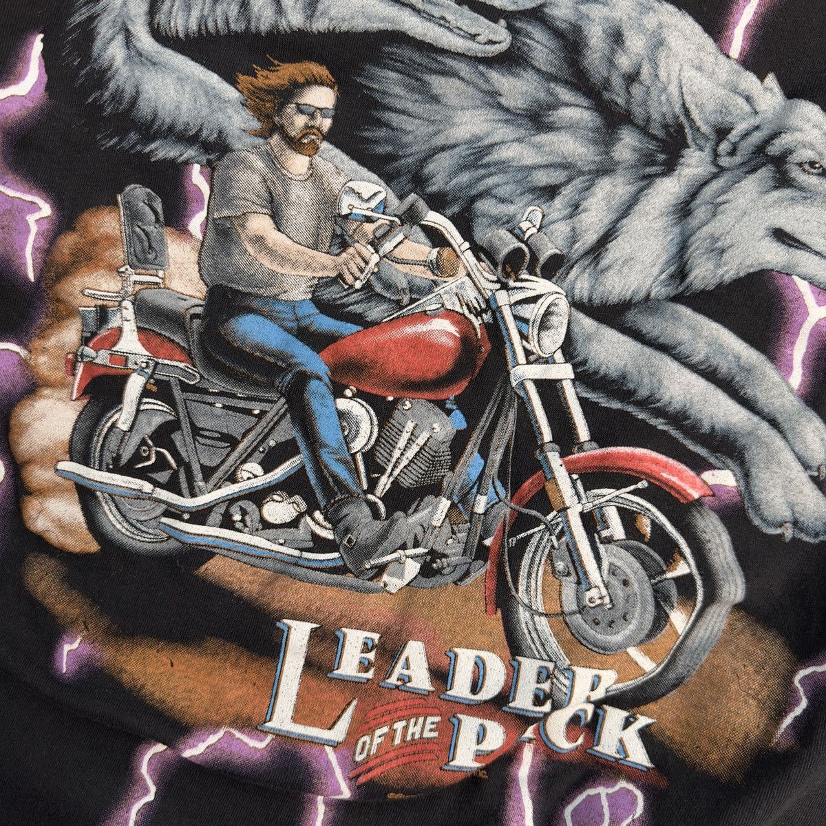 Vintage American Thunder Biker Vintage T-Shirt Size US XL / EU 56 / 4 - 3 Thumbnail