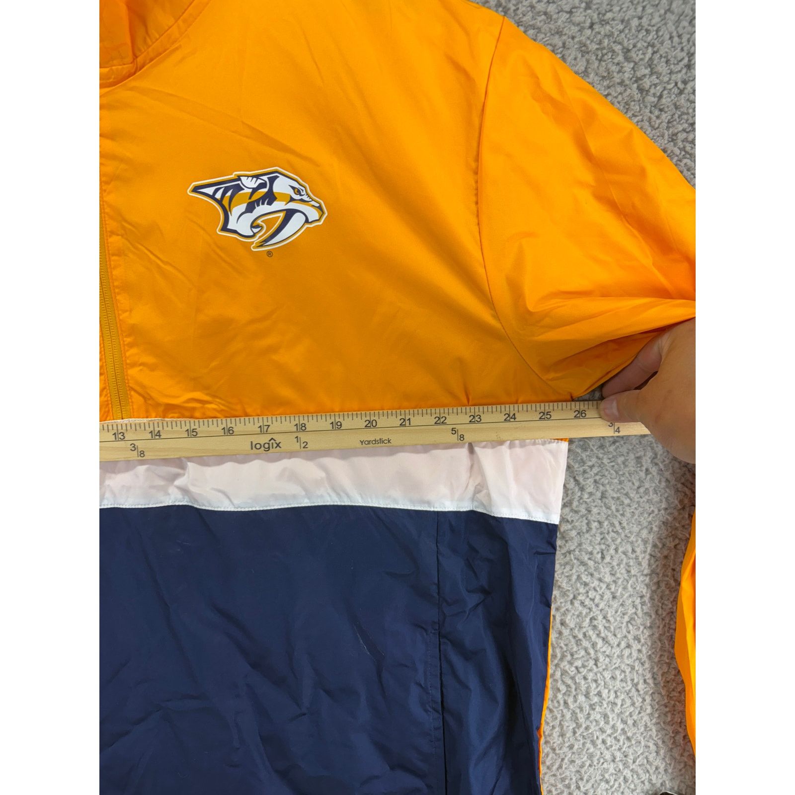 NHL NHL Nashville Predators 1/2 Zip Windbreaker Pullover Mens XL Size US XL / EU 56 / 4 - 4 Thumbnail