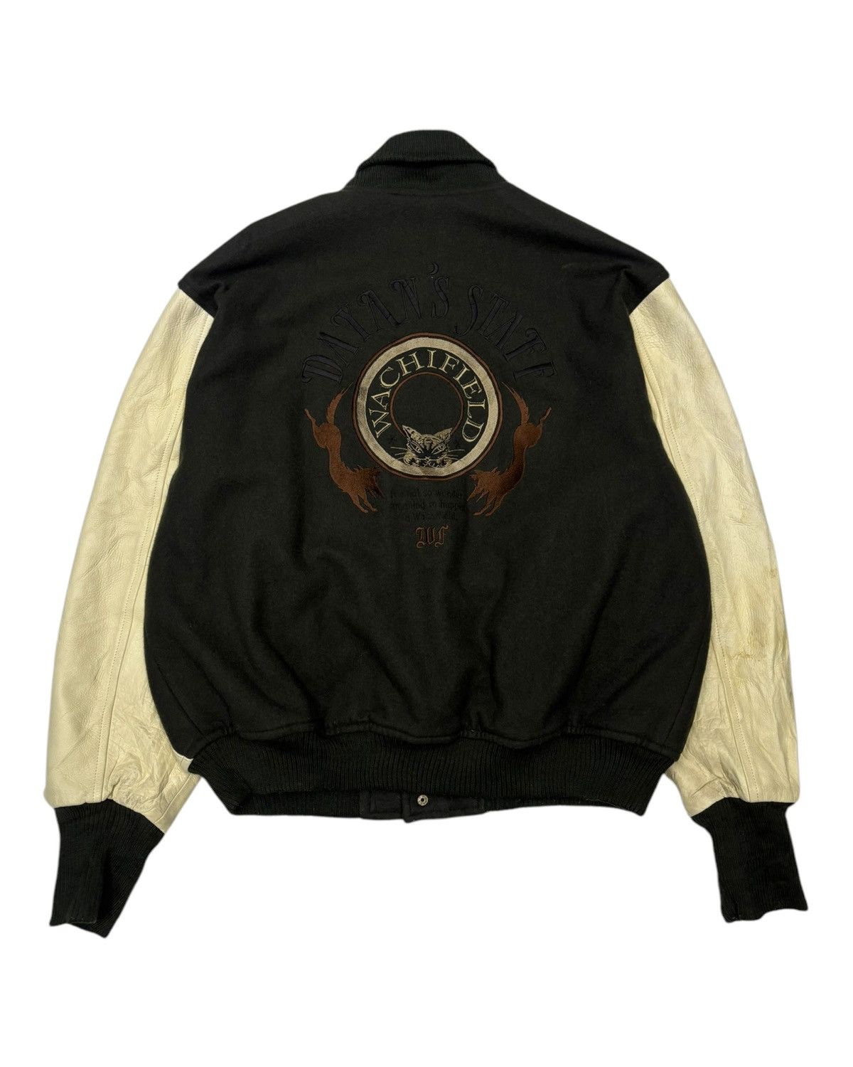 Japanese Brand 🔥VINTAGE WACHIFIELD DAYAN’S STAFF WOOL VARSITY JACKET Size US L / EU 52-54 / 3 - 4 Thumbnail