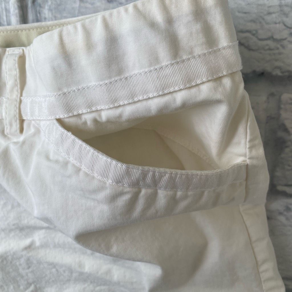 Express Express Design Studio editor women 10 cotton blend white chi Size 32" / US 10 / IT 46 - 3 Thumbnail