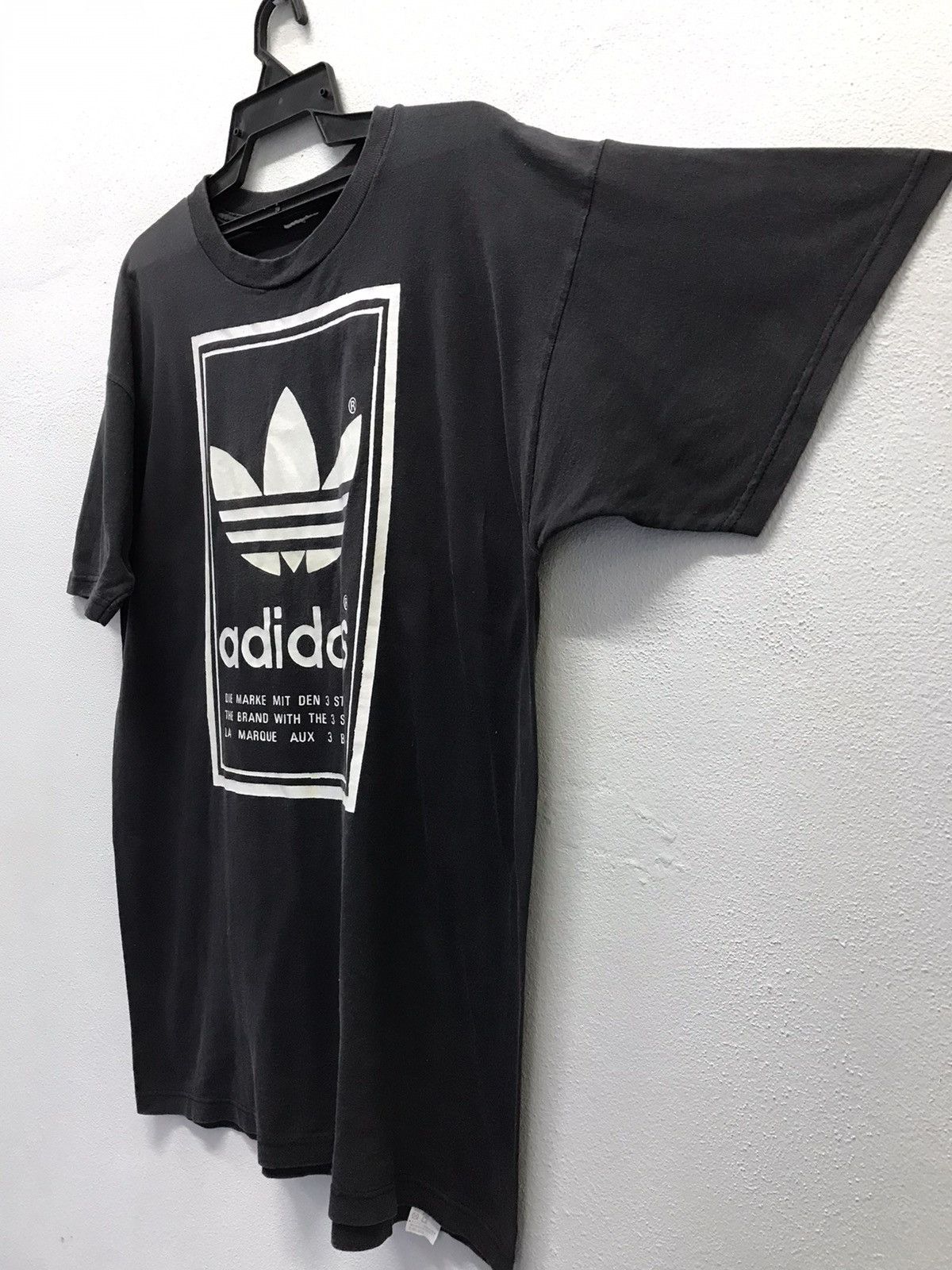 Adidas × Vintage Vintage Adidas Big Logo Shirt Size US L / EU 52-54 / 3 - 5 Thumbnail