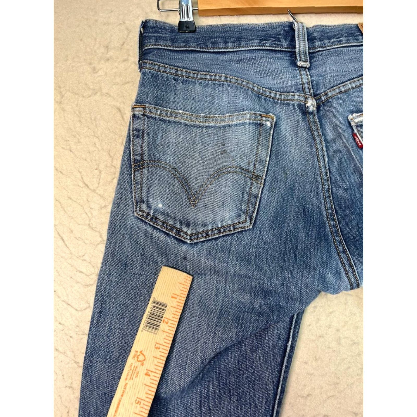 Levi's Levi's 501 Button Jeans Men Distresed Blue Cotton Classic Denim 31x34 See Pics Size US 31 - 6 Thumbnail