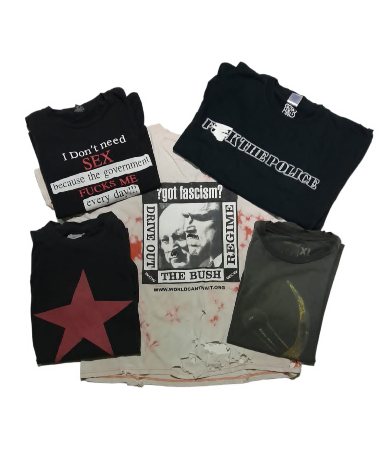 Vintage Vintage Fuck The Police Shirt Size US XL / EU 56 / 4 - 6 Thumbnail