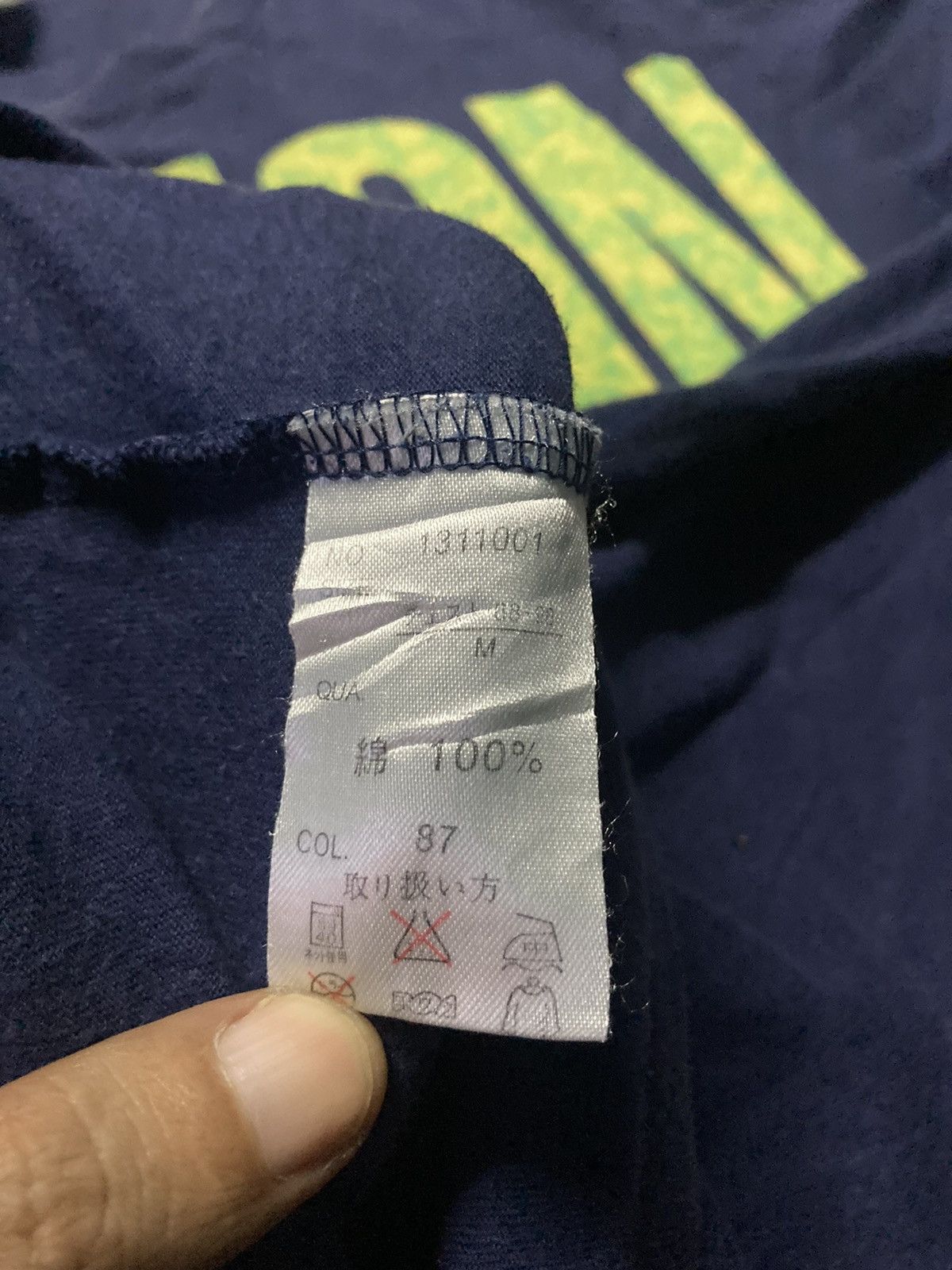Vintage × Vision Streetwear Vintage Vision Streetwear Big Logo Navy Tee Size US M / EU 48-50 / 2 - 7 Thumbnail