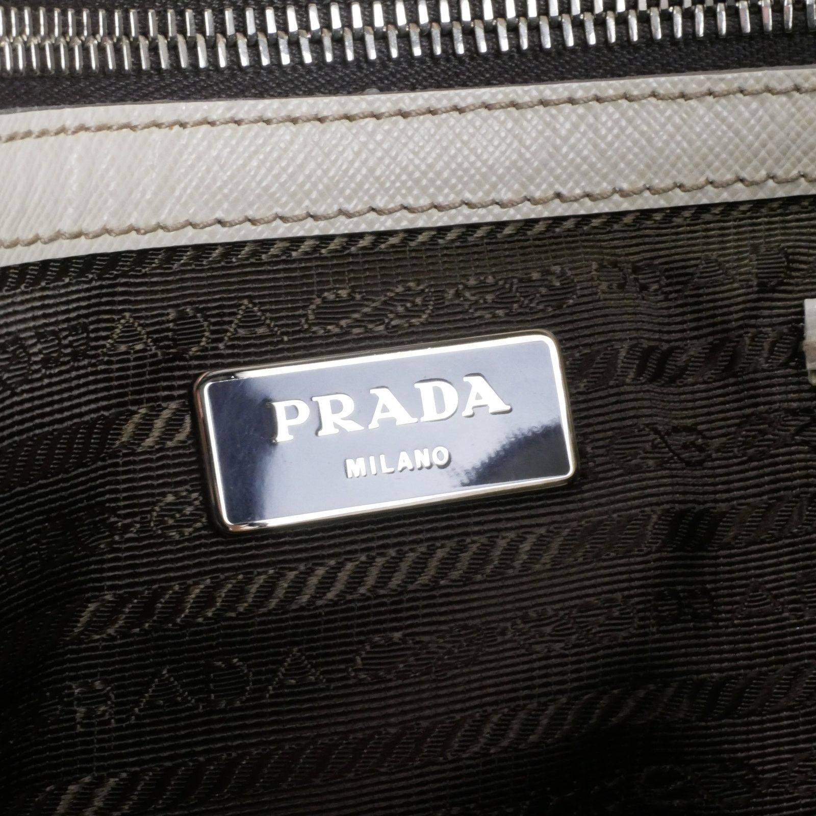 Prada Prada Saffiano Leather Travel Tote Bag Size ONE SIZE - 8 Thumbnail