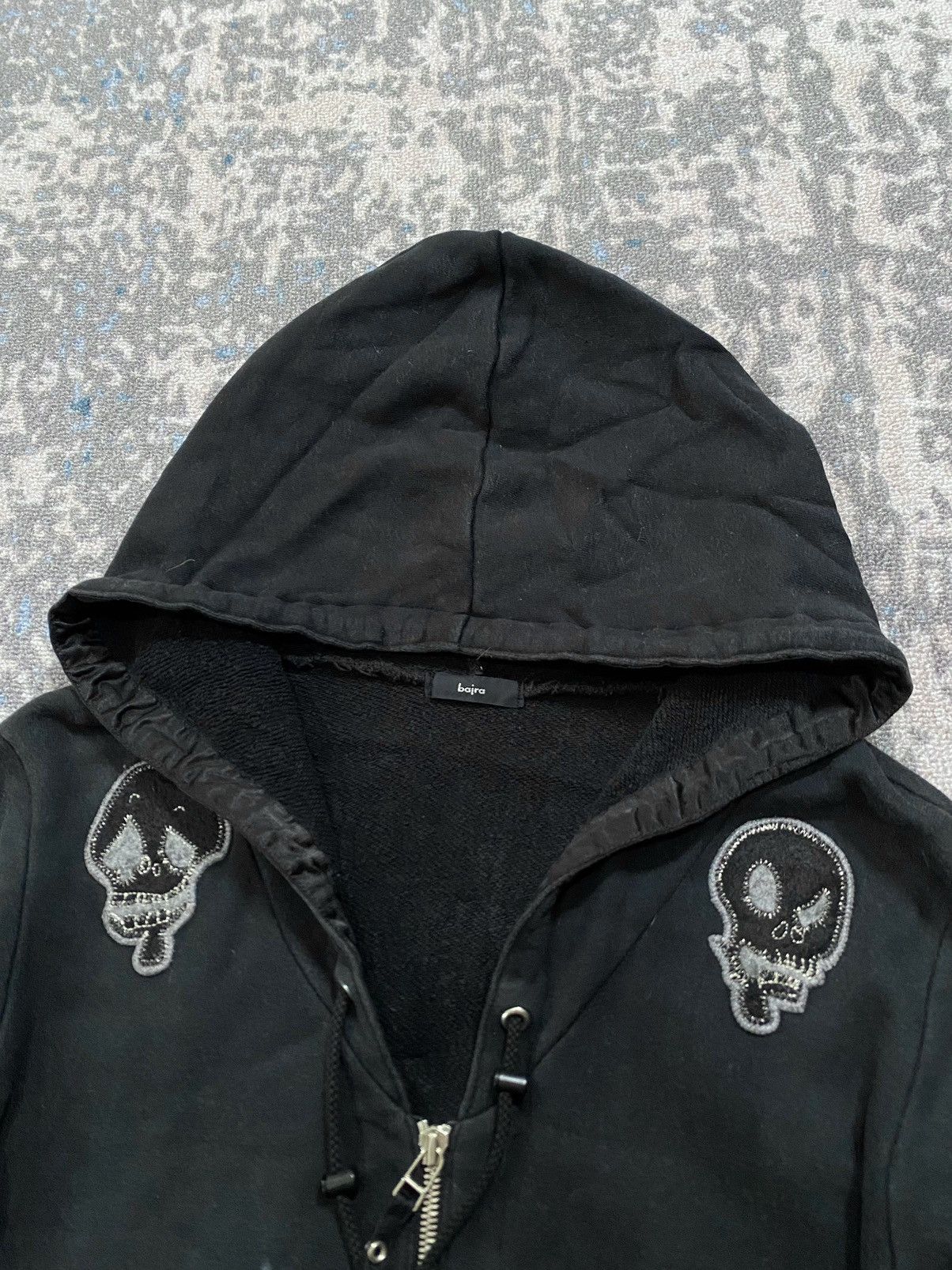 Bajra Japanes Barja Skull Hoodie Vkei Kmrii Style Size US M / EU 48-50 / 2 - 3 Thumbnail
