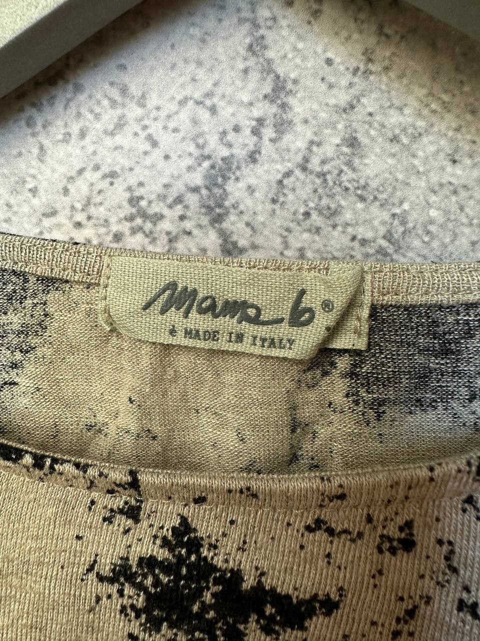 Designer Mama B Kira LS Linen Printed Jersey Jumper Made in Italy Size M / US 6-8 / IT 42-44 - 11 Thumbnail