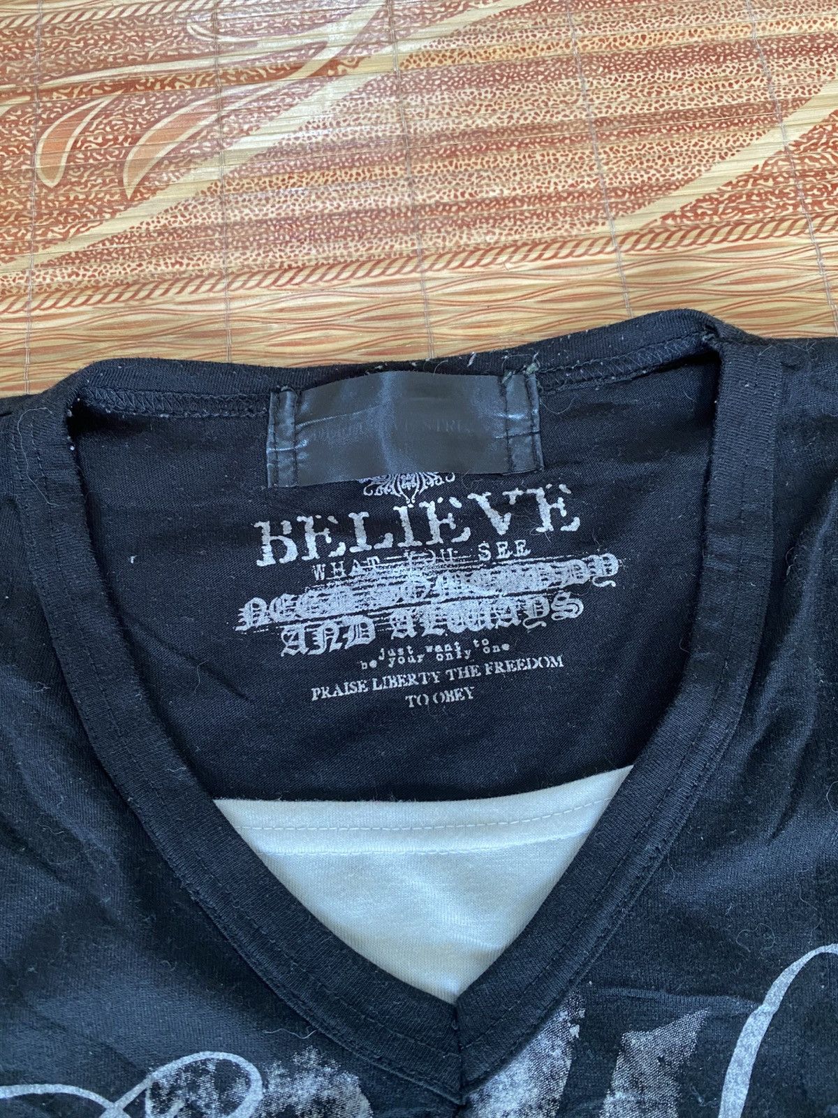 If Six Was Nine × Japanese Brand × Le Grande Bleu (L.G.B.) 💸BINDINGOFFER💸Defective Struck Poem Tees Size US L / EU 52-54 / 3 - 3 Thumbnail