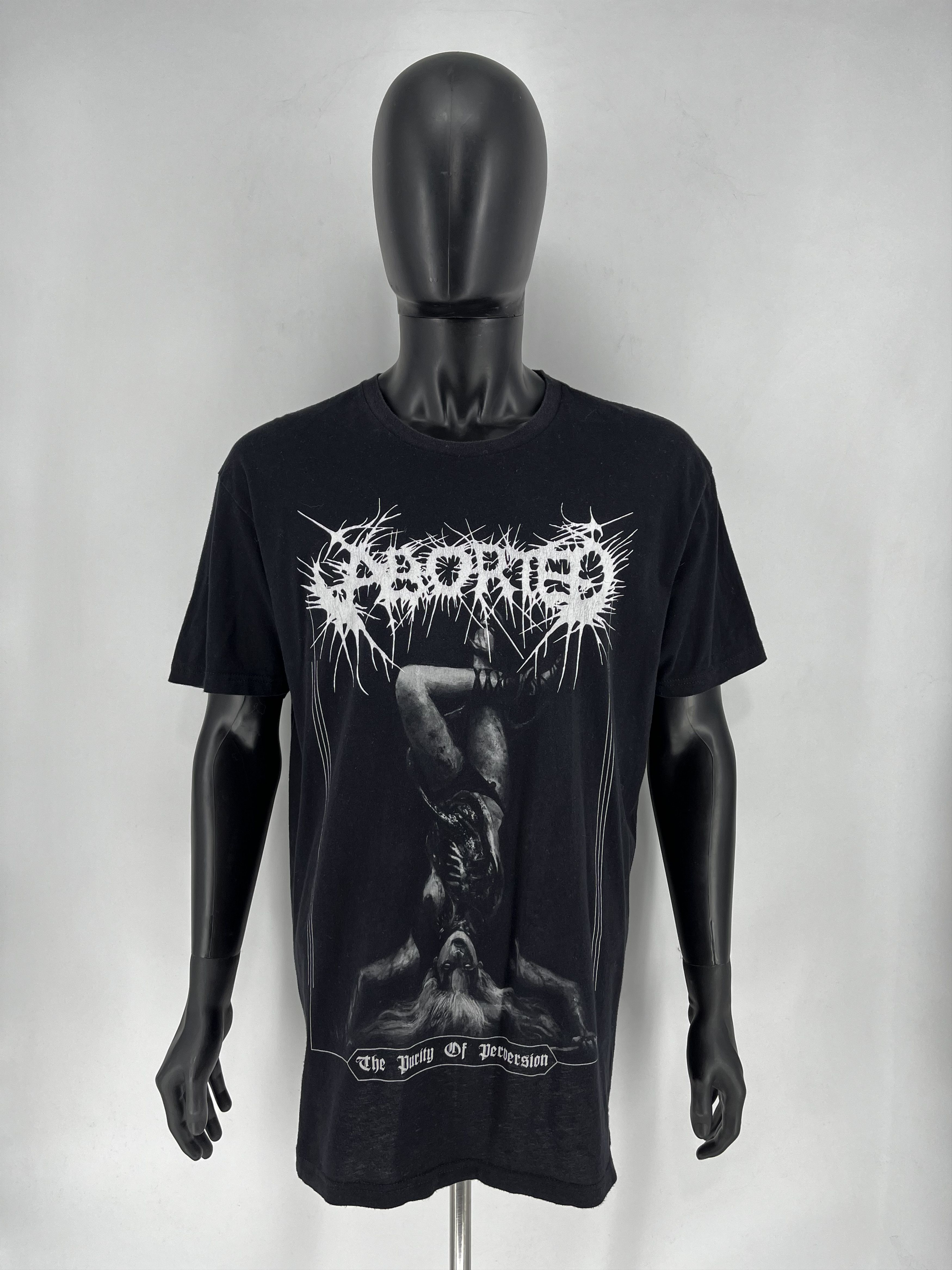 Band Tees The Purity Of Perversion Aborted Band Black T-Shirt Cotton Size US XL / EU 56 / 4 - 2 Thumbnail
