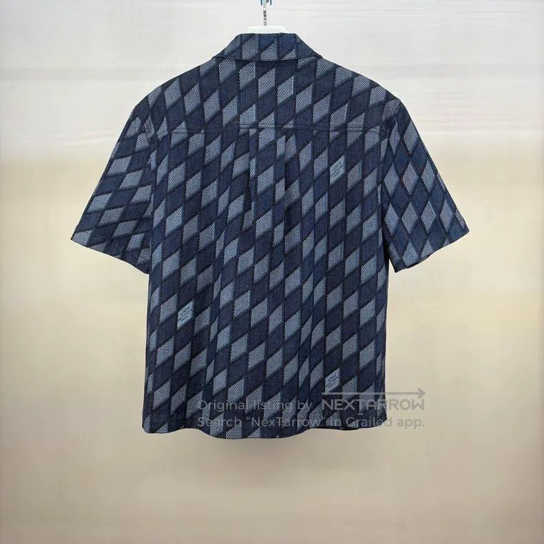 Louis Vuitton Louis Vuitton Prismatic full logo denim short sleeve shirt Size US XL / EU 56 / 4 - 2 Thumbnail