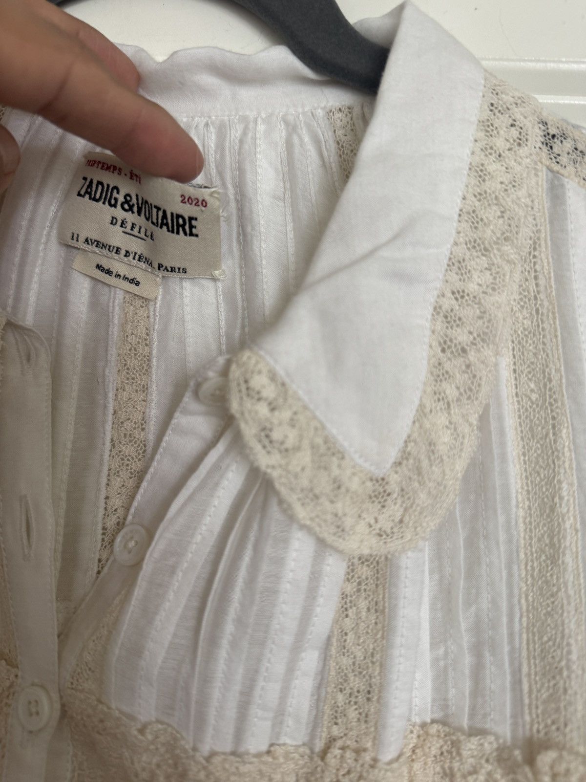 Zadig & Voltaire Zadig & Voltaire Tiny embroidered blouse Size S NWT Size S / US 4 / IT 40 - 3 Thumbnail