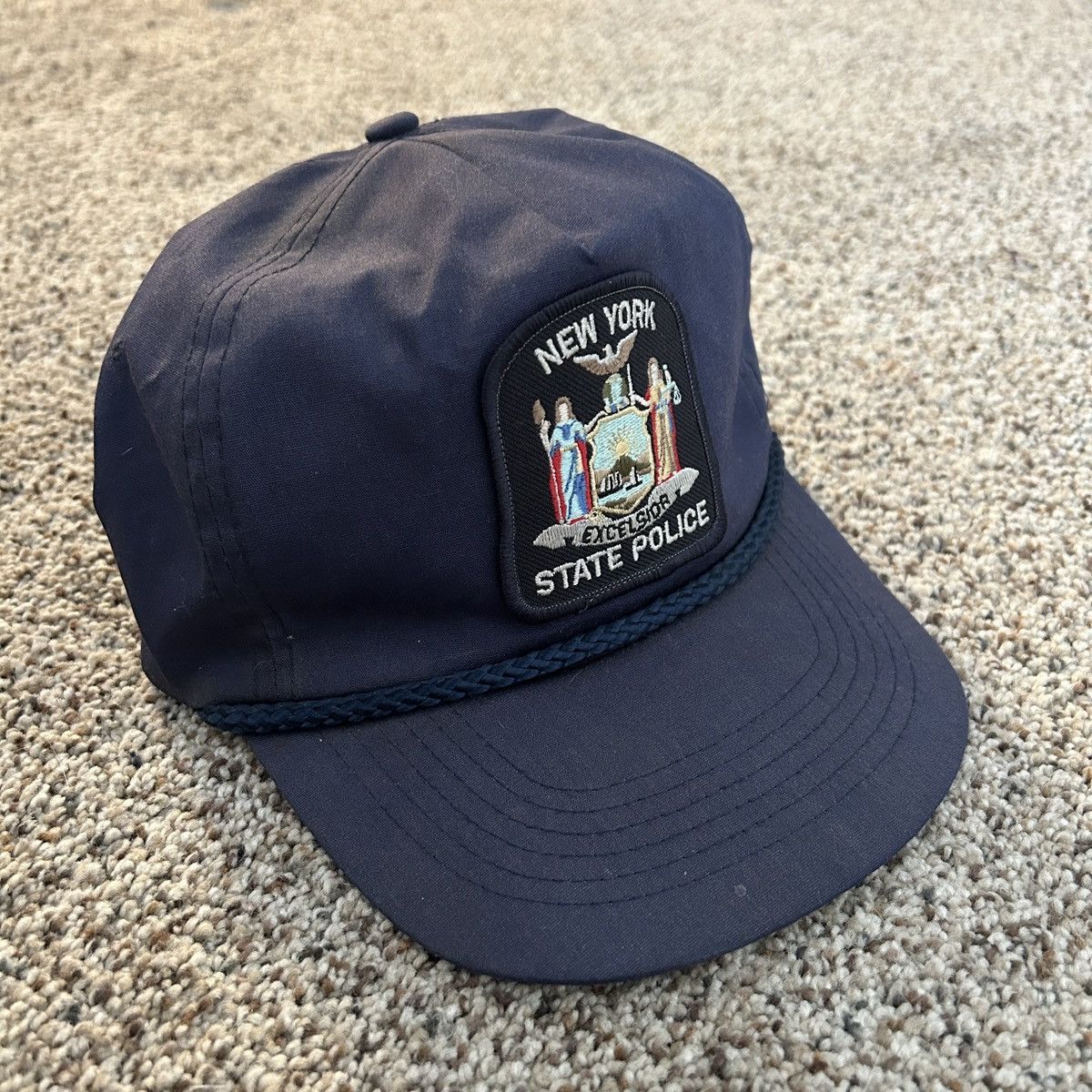 Vintage Vintage New York State Police Cap Hat Size ONE SIZE - 1 Thumbnail