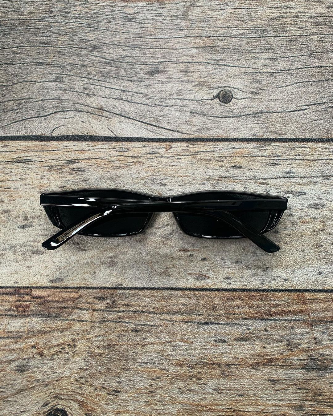 Edward slim black sunglasses