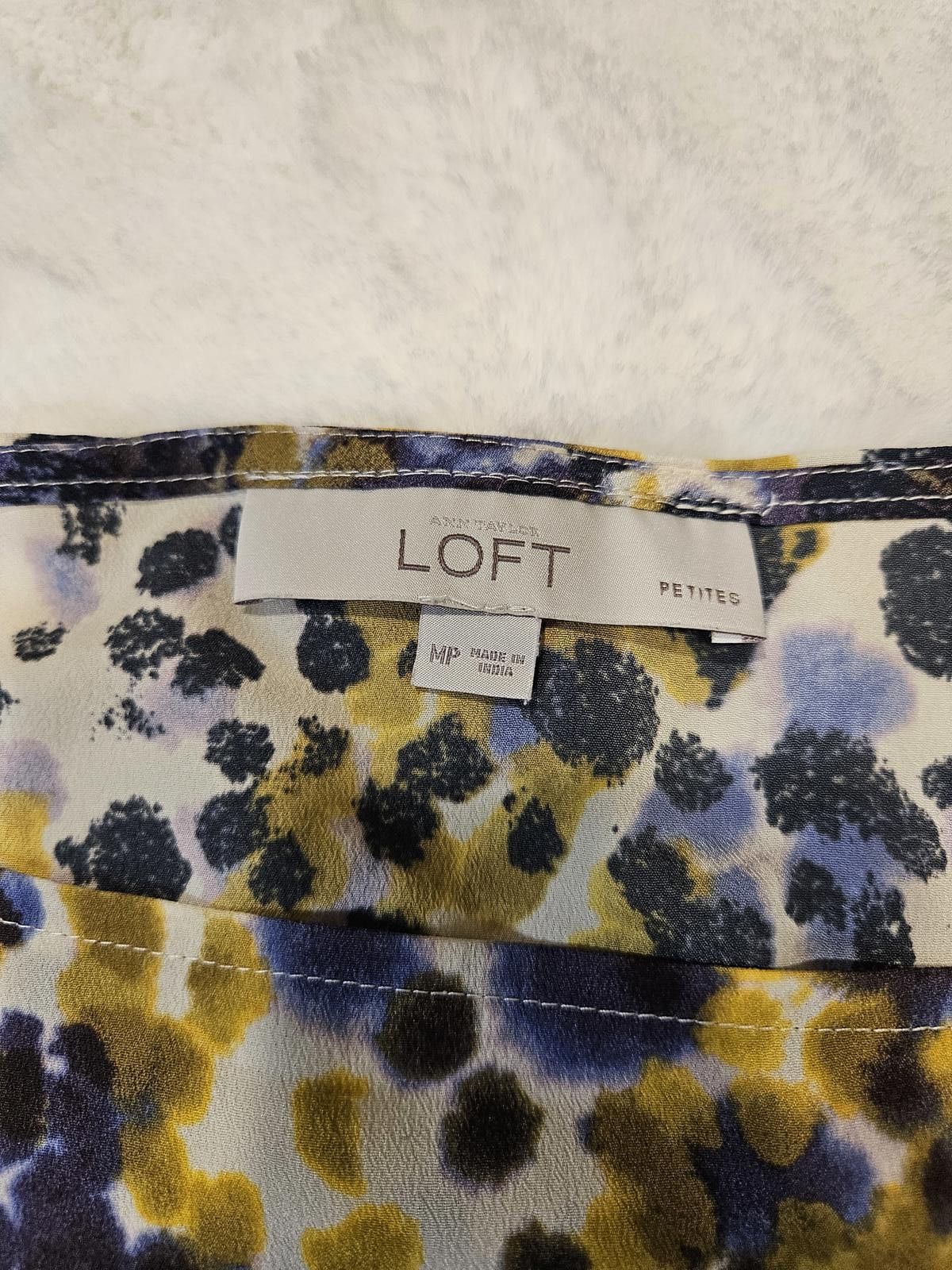Designer Loft Women's Cap Sleeve Blouse Size M / US 6-8 / IT 42-44 - 8 Thumbnail