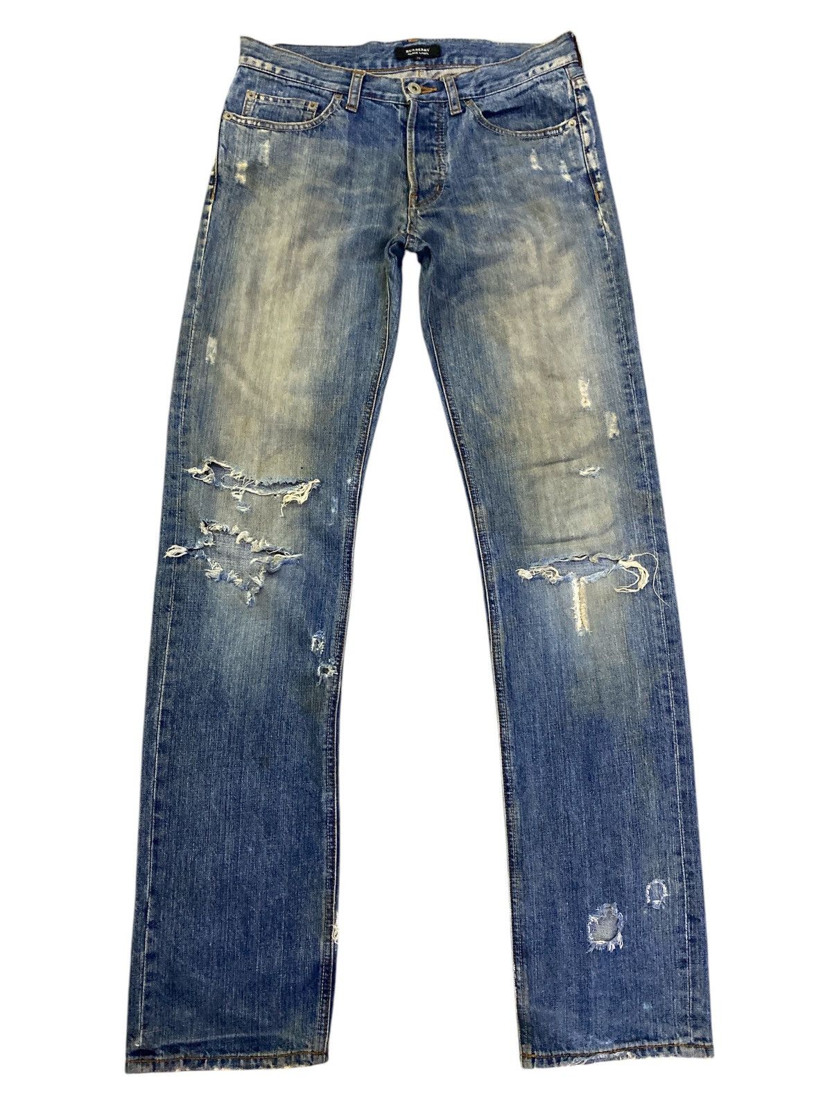 Burberry Black Label Distressed Denim