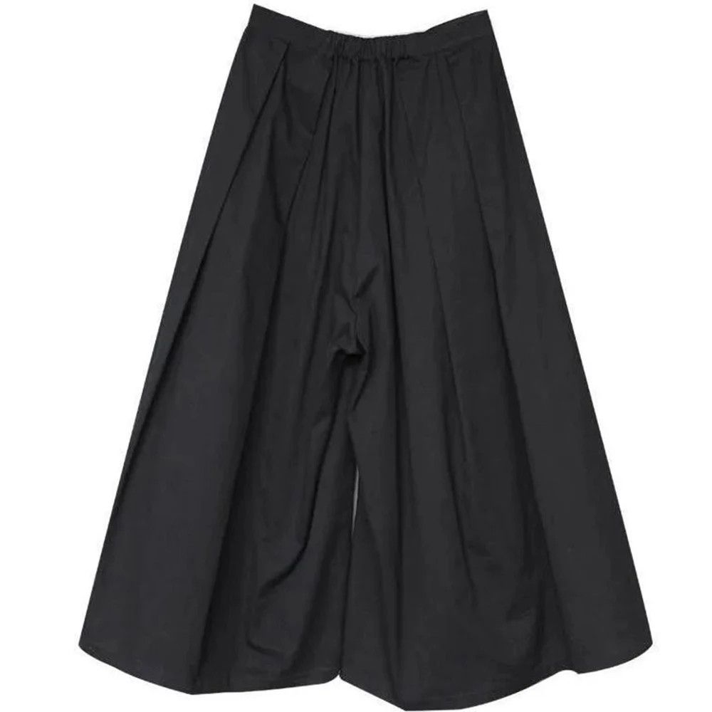 image of Jewelry Loose Cropped Hakama Pants in Black, Women's (Size 40)