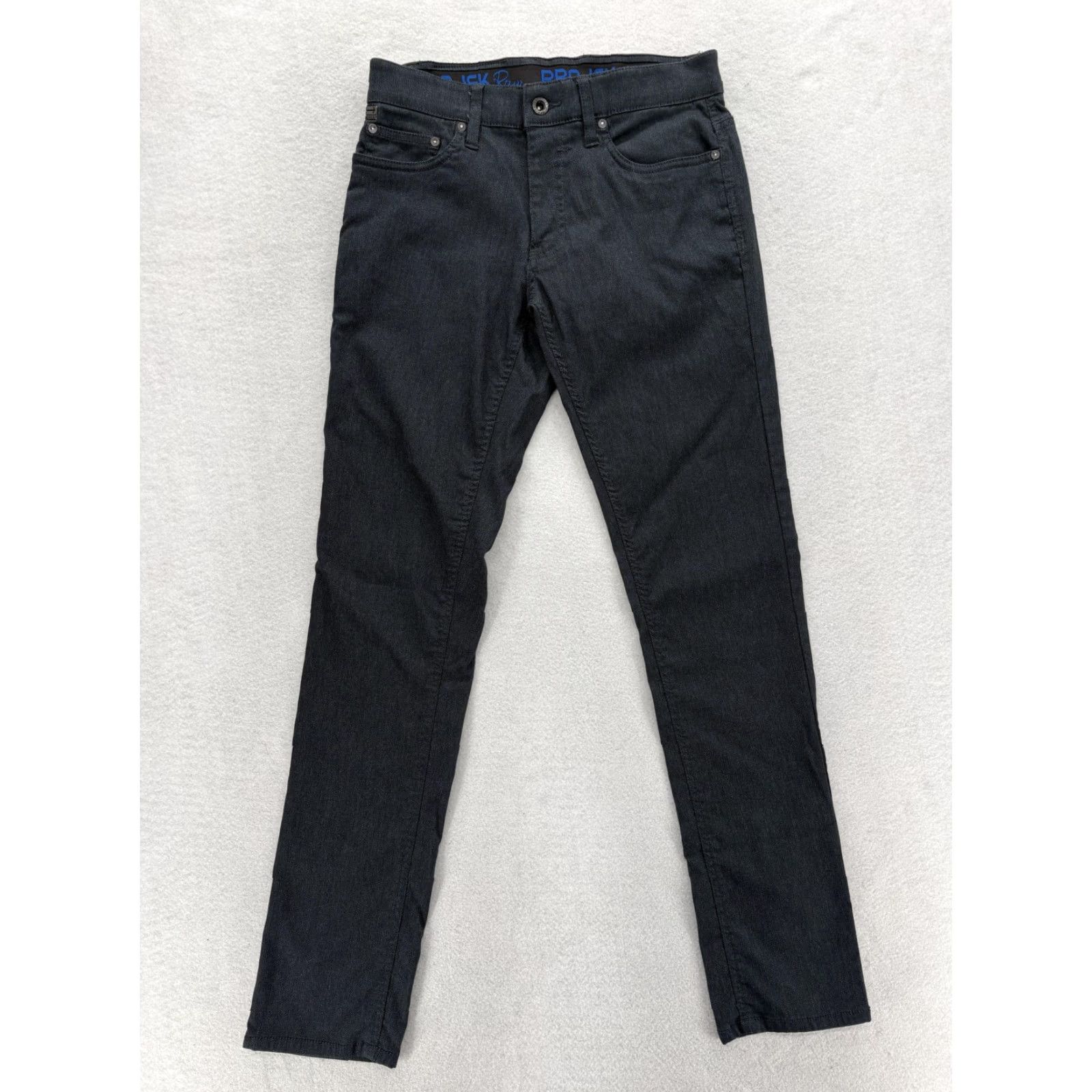 Vintage PROJEK Raw ACTI FLEX Pants Slim 5-Pocket Men 30x32 Black Chino Material Rayon Nylon Spandex Skinny Front Zip Logo Comfort Pockets Casual Vintage No Size US 30 / EU 46 - 2 Thumbnail