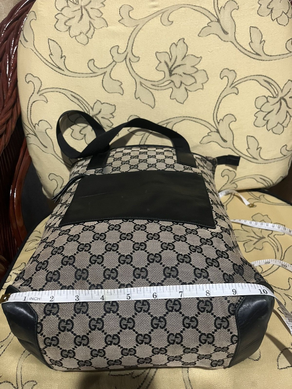 Gucci GUCCI GG Canvas Tote Bag Beige Size ONE SIZE - 25 Thumbnail