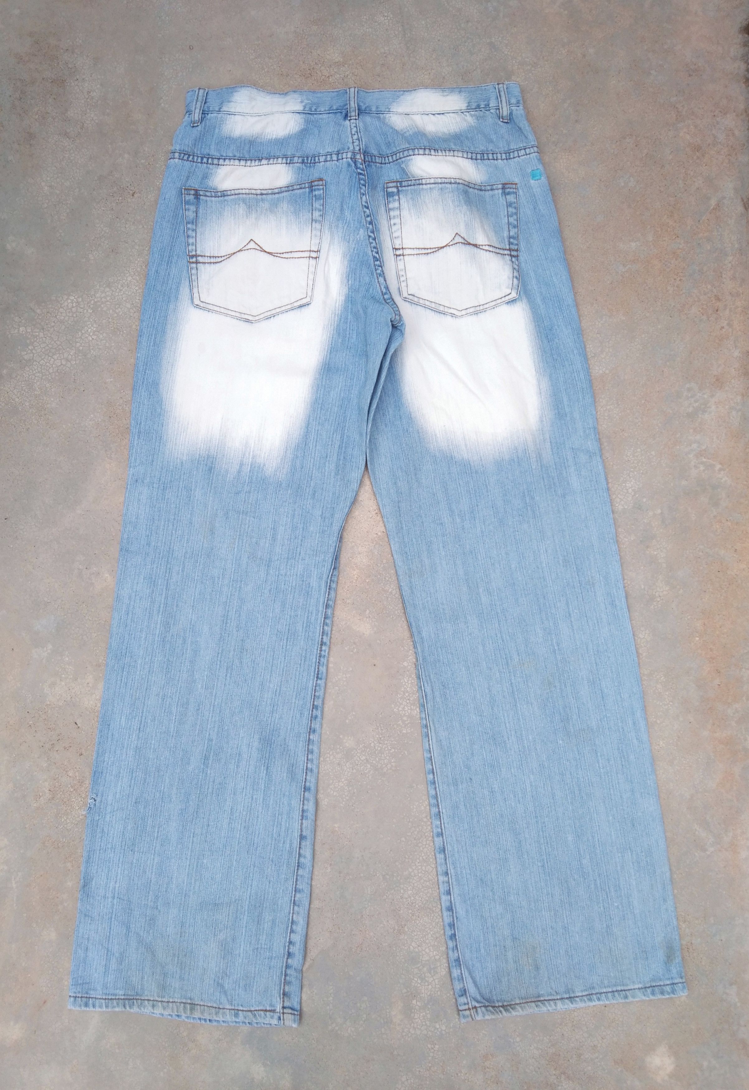 Jean × Vintage Azzure Jean Balenciaga Style Inspired Loose Straight Leg Size US 34 / EU 50 - 2 Thumbnail