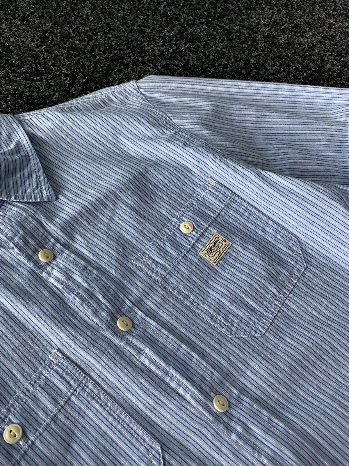 Designer × Polo Ralph Lauren × Vintage Vintage 90s Polo Ralph Lauren sleeve Shirt DENIM & SUPPORT Size US M / EU 48-50 / 2 - 5 Thumbnail