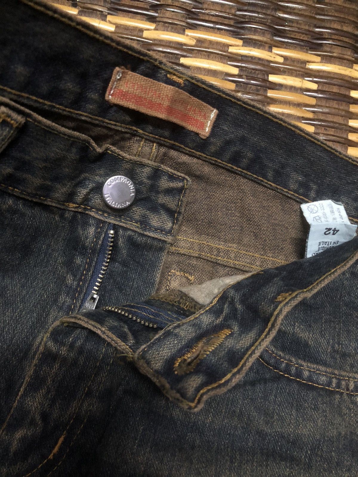 If Six Was Nine × Vintage VINTAGE COMPAGNIA ITALIAN JEANS Size 28" / US 6 / IT 42 - 17 Thumbnail