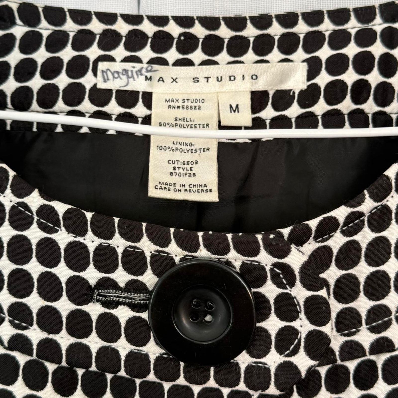 Vintage ✿ ⋆ 𓆩♡𓆪 Vintage Polka Dot Cropped Peacoat 𓆩♡𓆪 ⋆ ✿ Size M / US 6-8 / IT 42-44 - 4 Thumbnail
