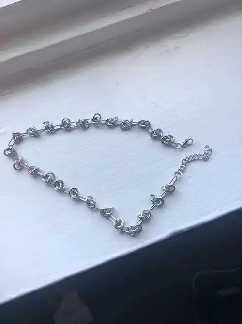 VIBE Silver Thorns Knot Chains Choker Necklace Size ONE SIZE - 4 Thumbnail