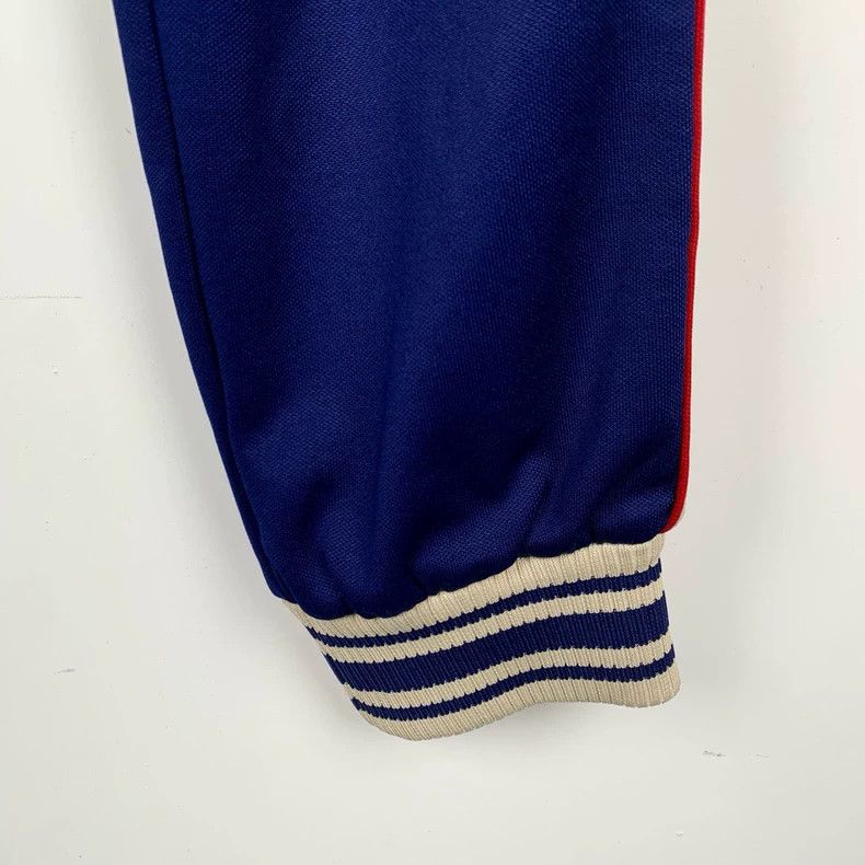 Gucci Gucci Size XS Logo embroidered striped blue casual pants s Size US 27 - 4 Thumbnail