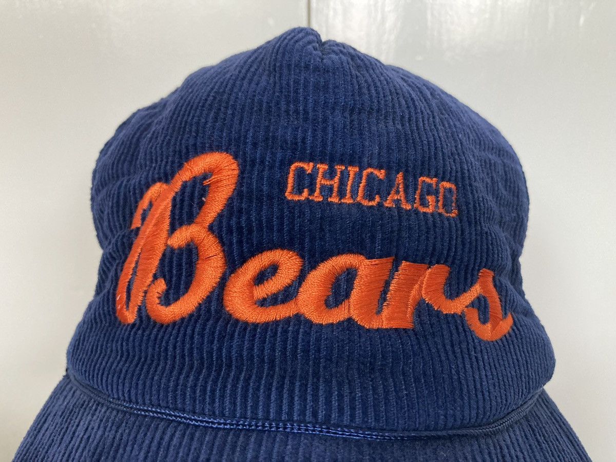 NFL CHICAGO BEARS SCRIPT CORDUROY SNAPBACK HAT CAP NFL VINTAGE Size ONE SIZE - 4 Thumbnail