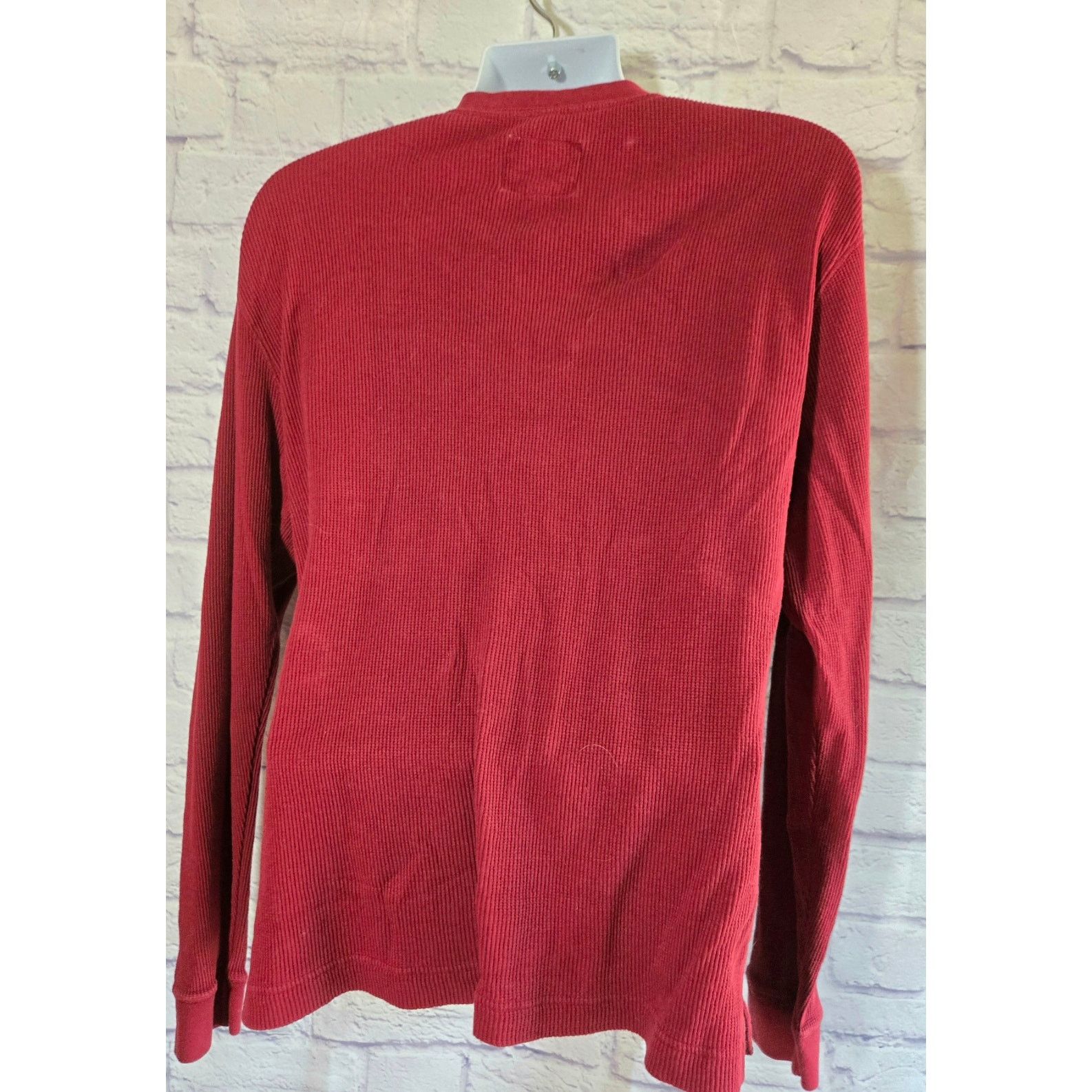 Other St John's Bay Burgundy Long Sleeve Ribbed Shirt Large Size US L / EU 52-54 / 3 - 3 Thumbnail
