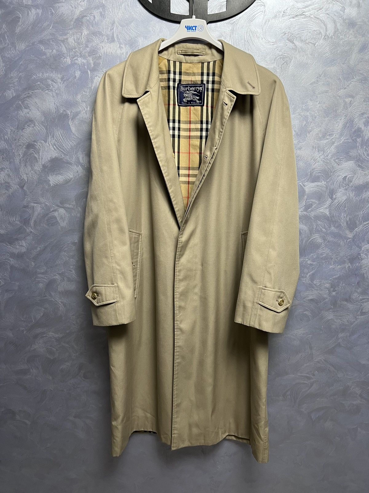 Burberry Prorsum BURBERRY'S PRORSUM Vintage Nova Check Trench Coat