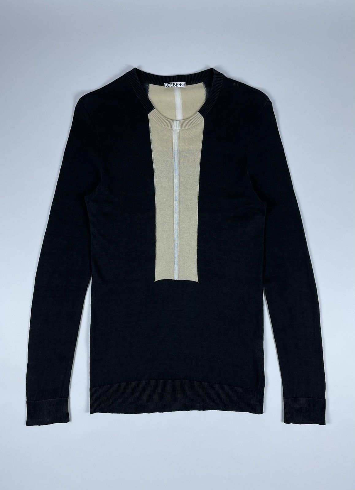 Iceberg ICEBERG Linen Jumper Light Sweater Size US M / EU 48-50 / 2 - 1 Thumbnail