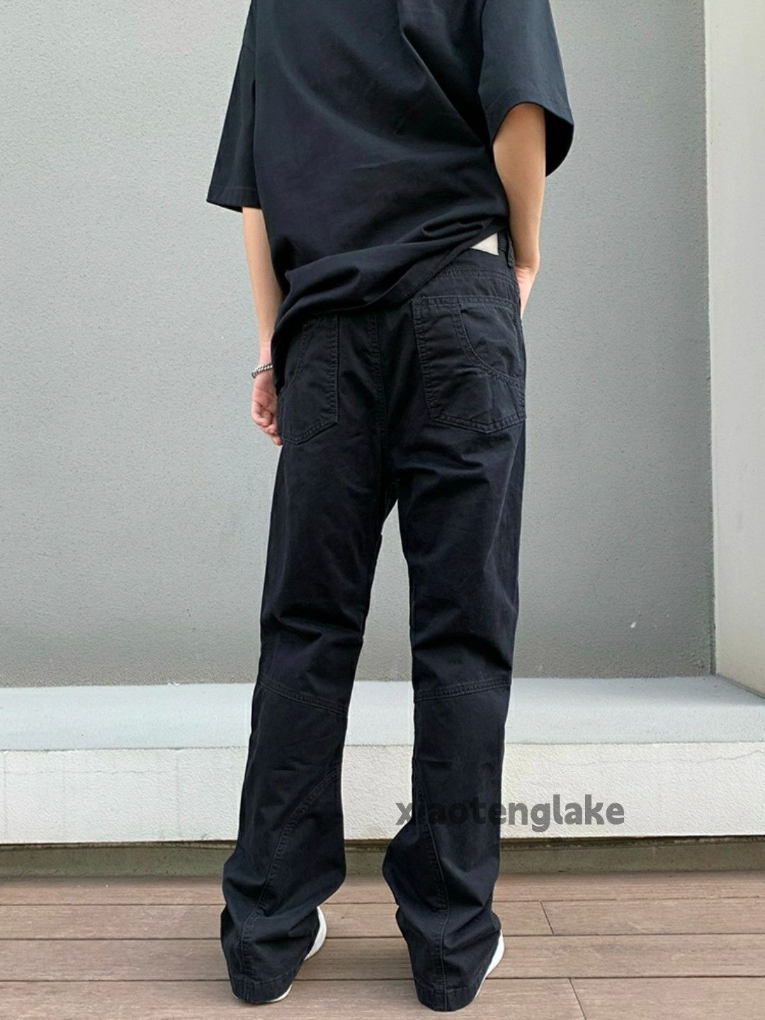 Designer × Japanese Brand × Vintage washed faded punk patchwork cargo yuppie flared pants Size US 30 / EU 46 - 2 Thumbnail