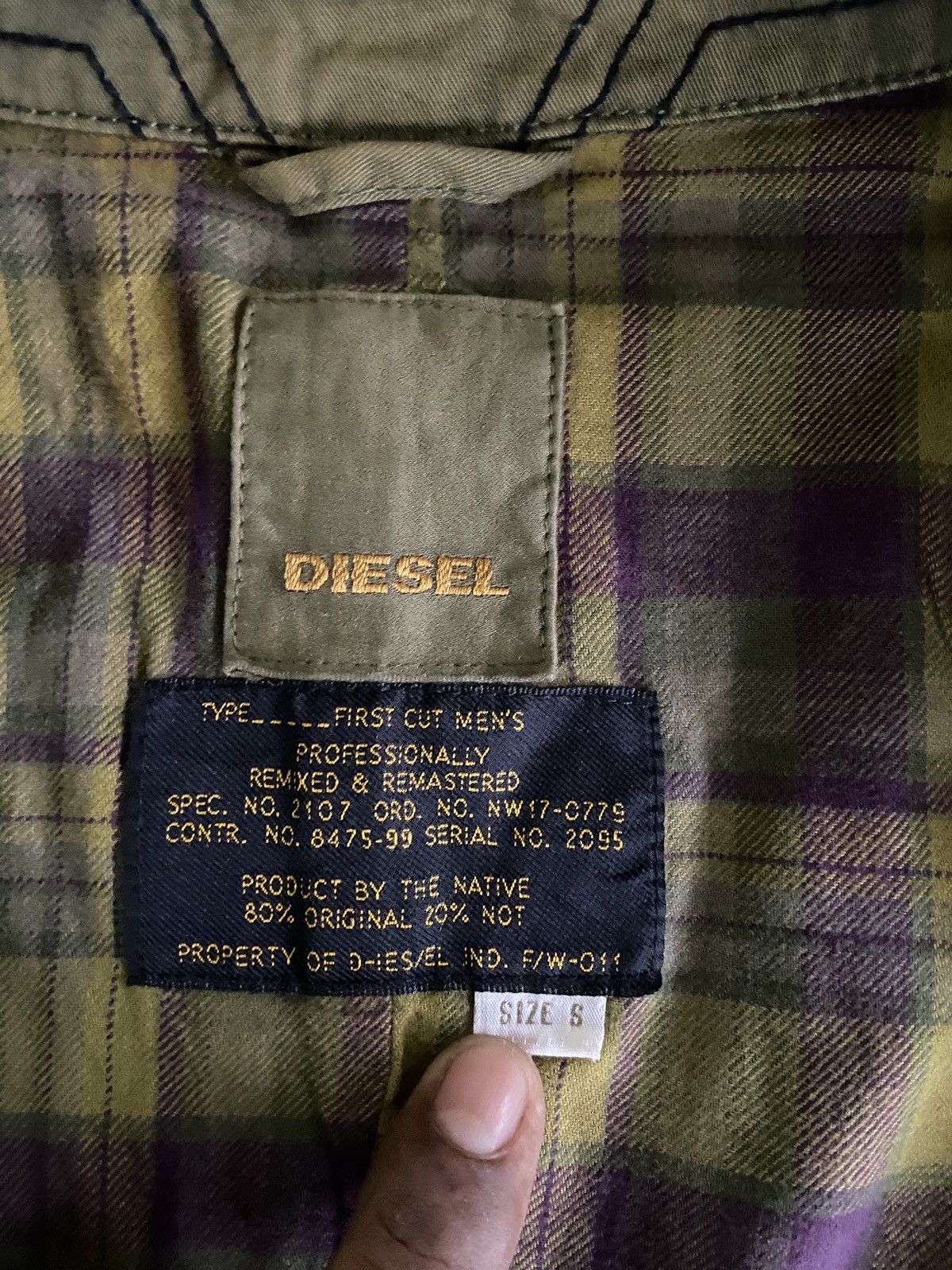 Diesel × Vintage Vintage diesel parka jacket Size US S / EU 44-46 / 1 - 3 Thumbnail
