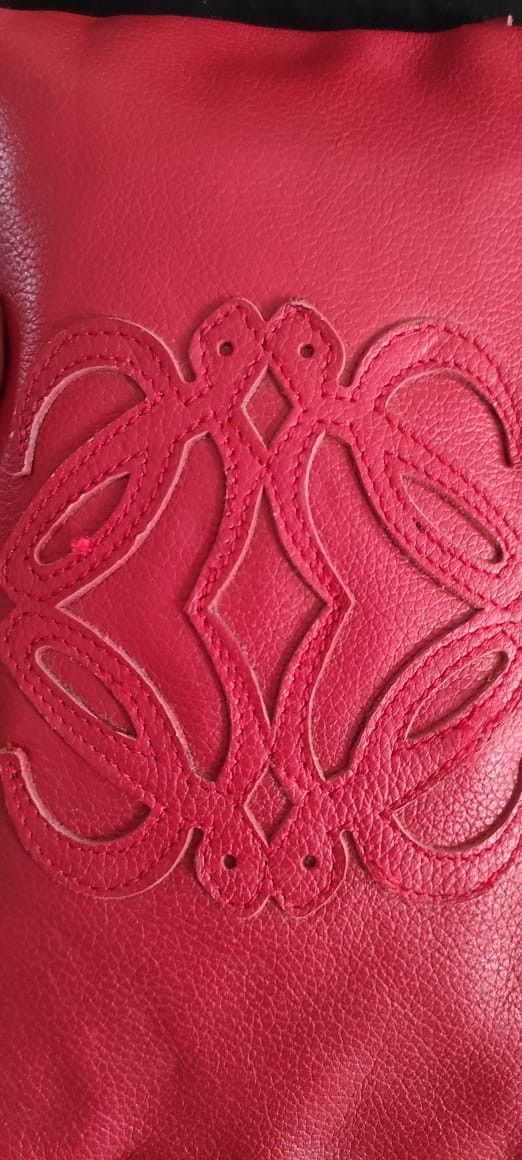 Leather × Loewe Loewe Red Zip Around Leather Wallet Size ONE SIZE - 12 Thumbnail
