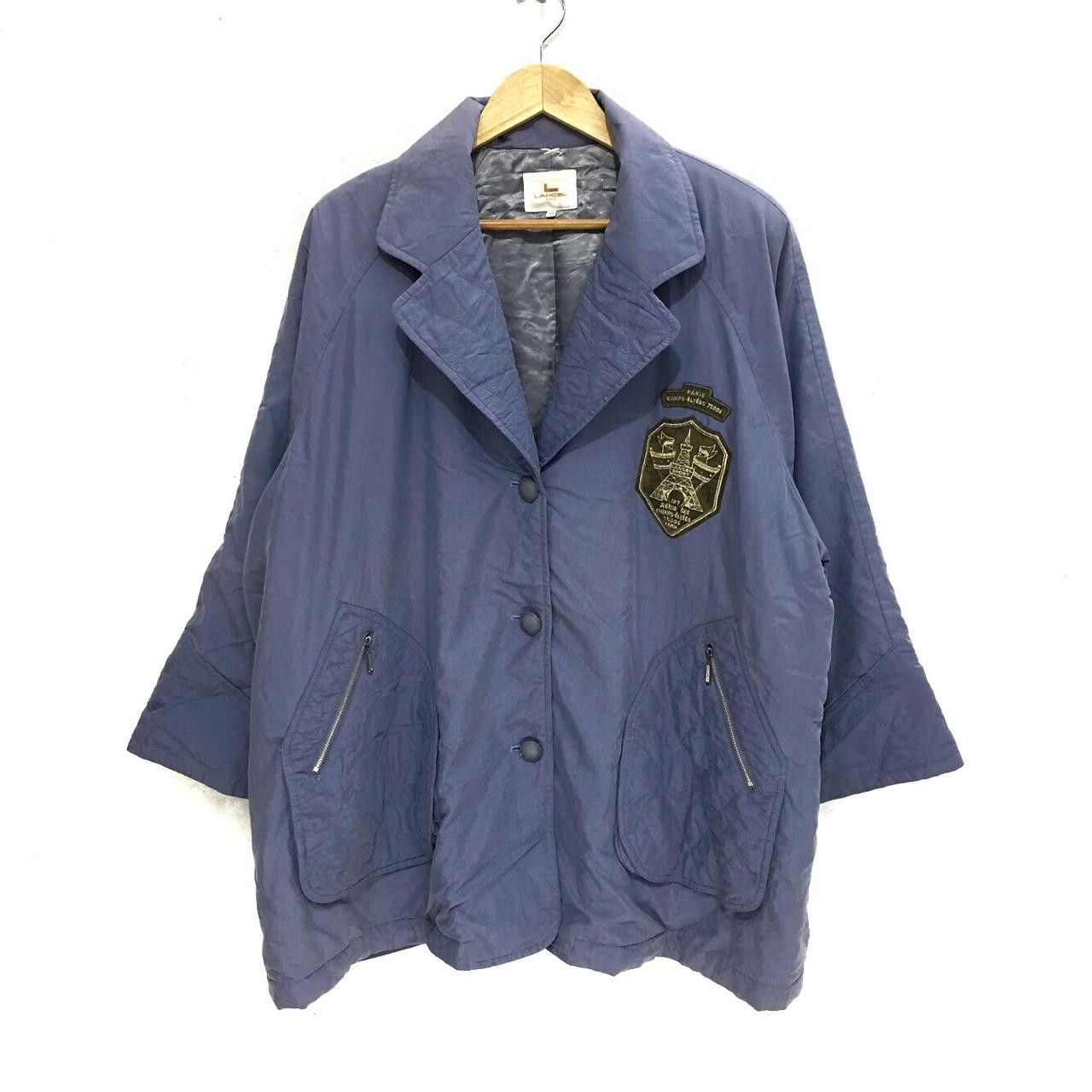 Lancel Vintage LANCEL PARIS SPORT Camp Elyees Crest Logo Purple Size XL / US 12-14 / IT 48-50 - 1 Thumbnail