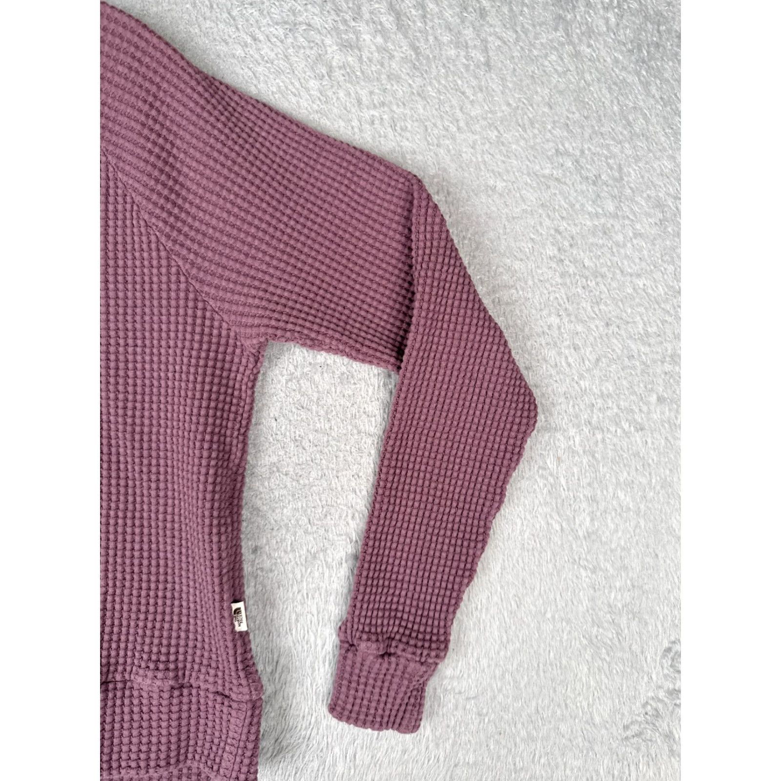 The North Face The North Face Sweater The North Face Purple Cotton Waffle-Knit Mock Neck Women Medium Pullover Casual Lightweight Vintage No Size M / US 6-8 / IT 42-44 - 2 Thumbnail