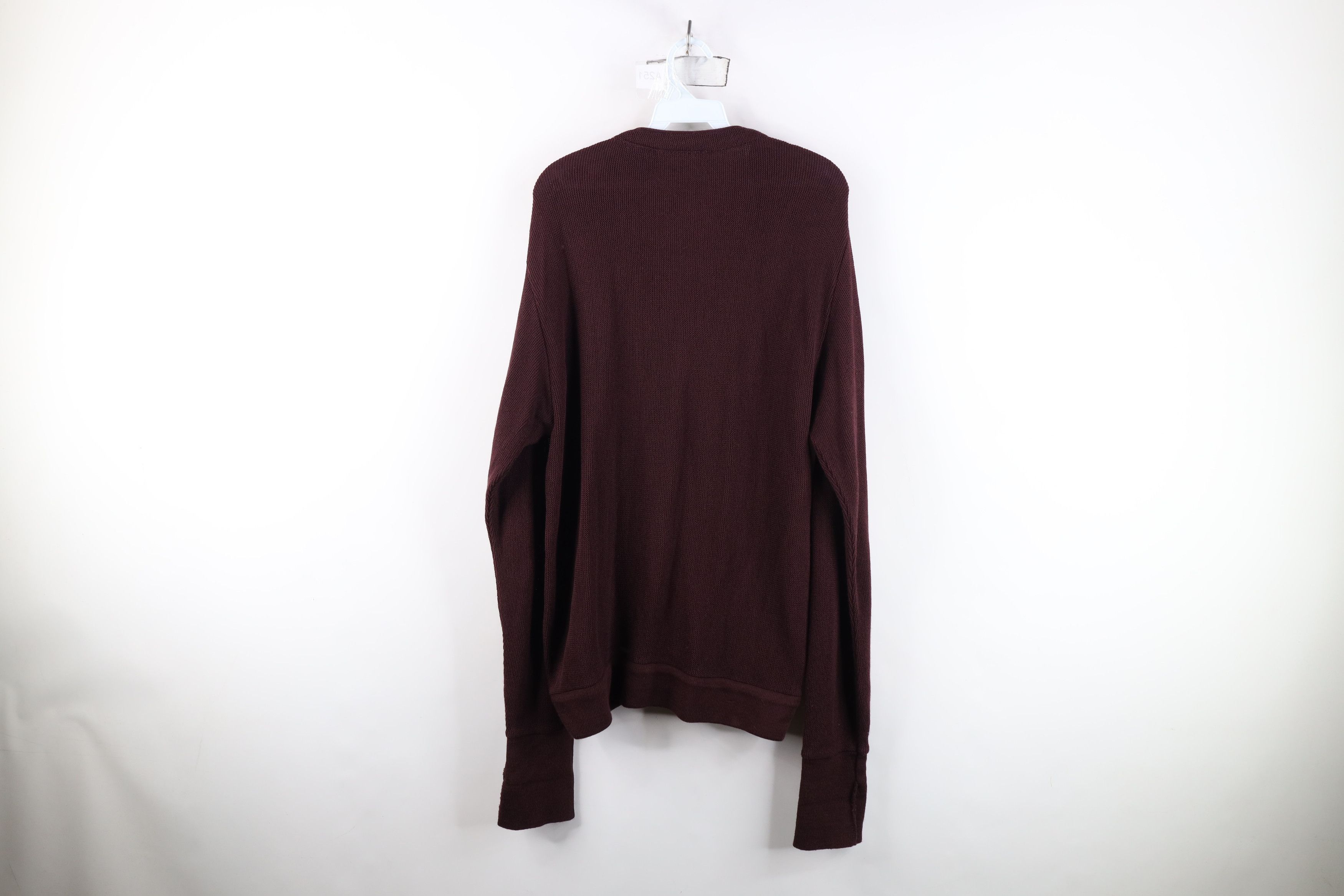 Vintage Vintage 90s Streetwear Blank Knit Cardigan Sweater Purple Size US M / EU 48-50 / 2 - 10 Thumbnail