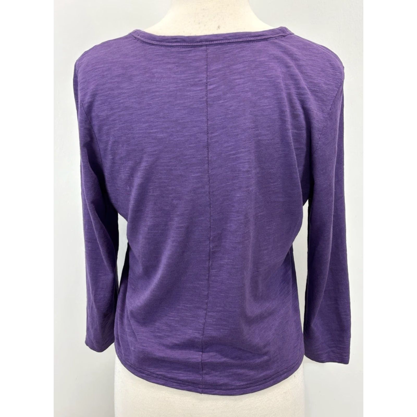 Vintage CHICOS The Ultimate Tee Shirt Top Shirt Women's V-Neck Long Sleeve Purple M US Medium Regular Size 1 Basic Casual Size M / US 6-8 / IT 42-44 - 3 Thumbnail