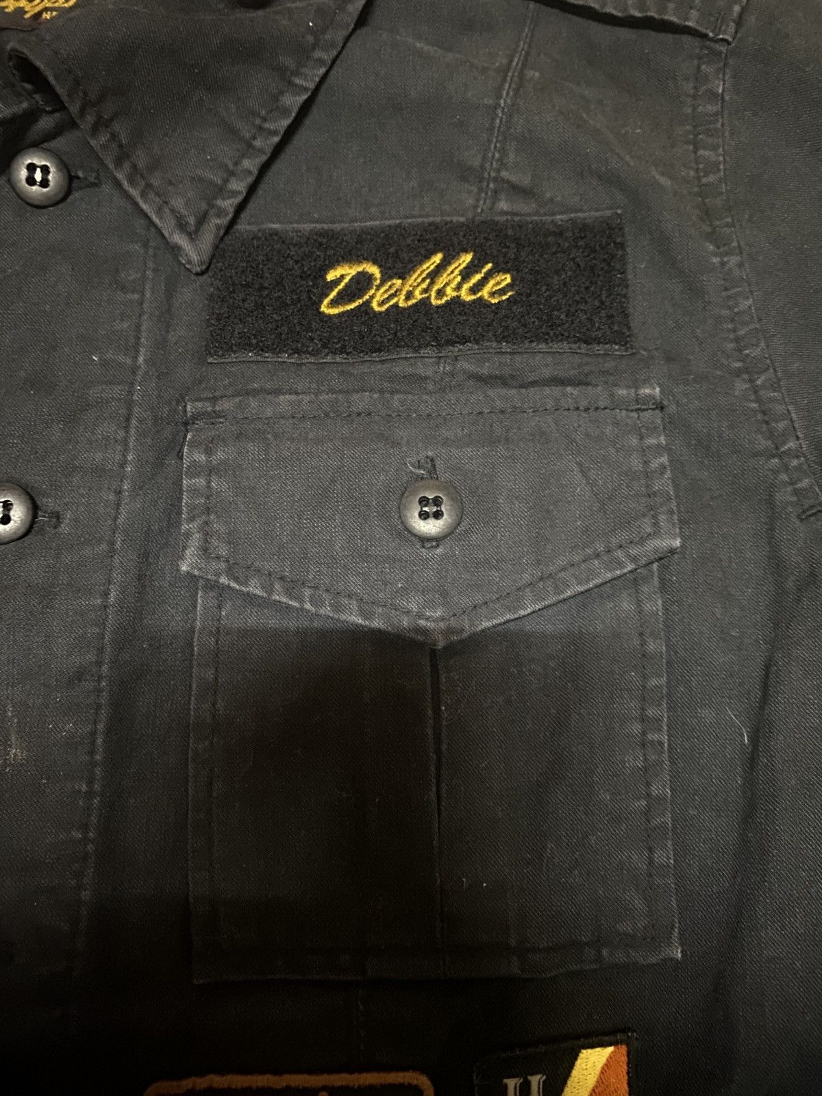 Hysteric Glamour × Japanese Brand × Vintage Hysteric X Blondie Debbie Harry Military Style Denim Jacket Size US S / EU 44-46 / 1 - 7 Thumbnail