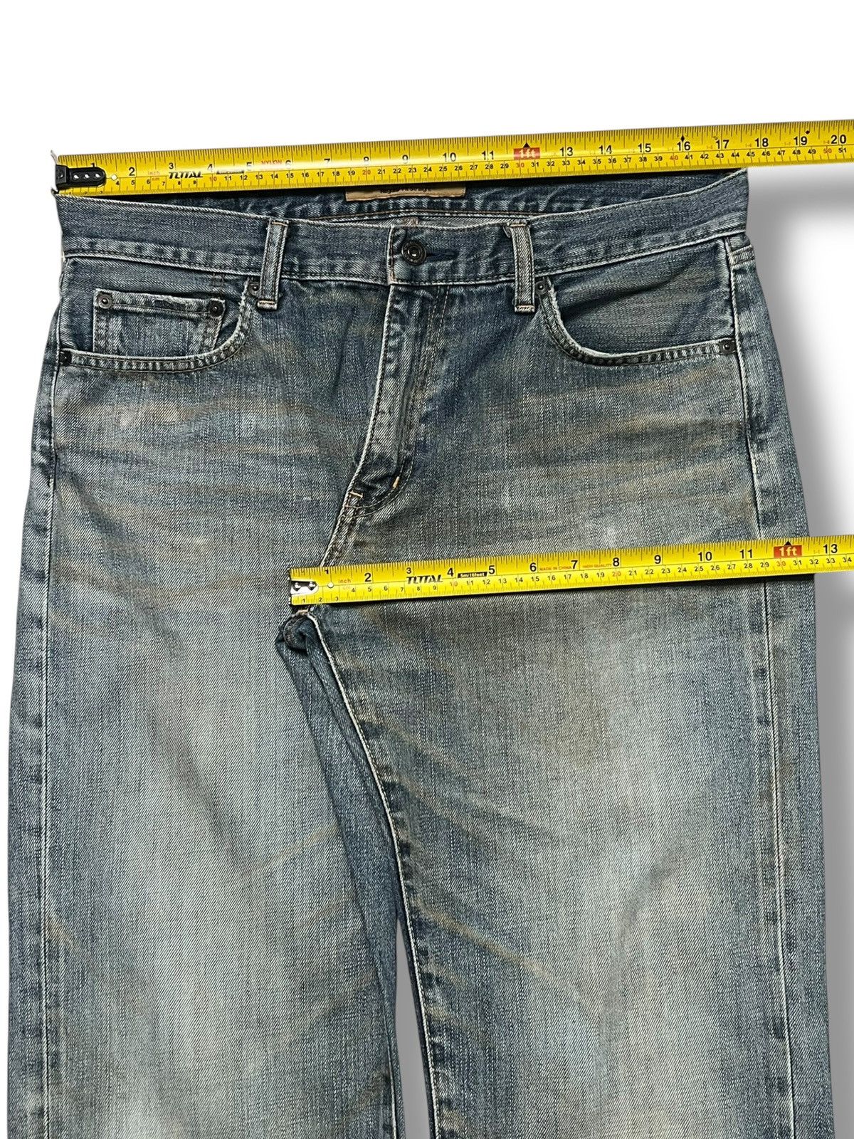 Uniqlo Loose Uniqlo S-002 Japan - Faded Rusty Wash Jeans Size US 35 - 16 Thumbnail
