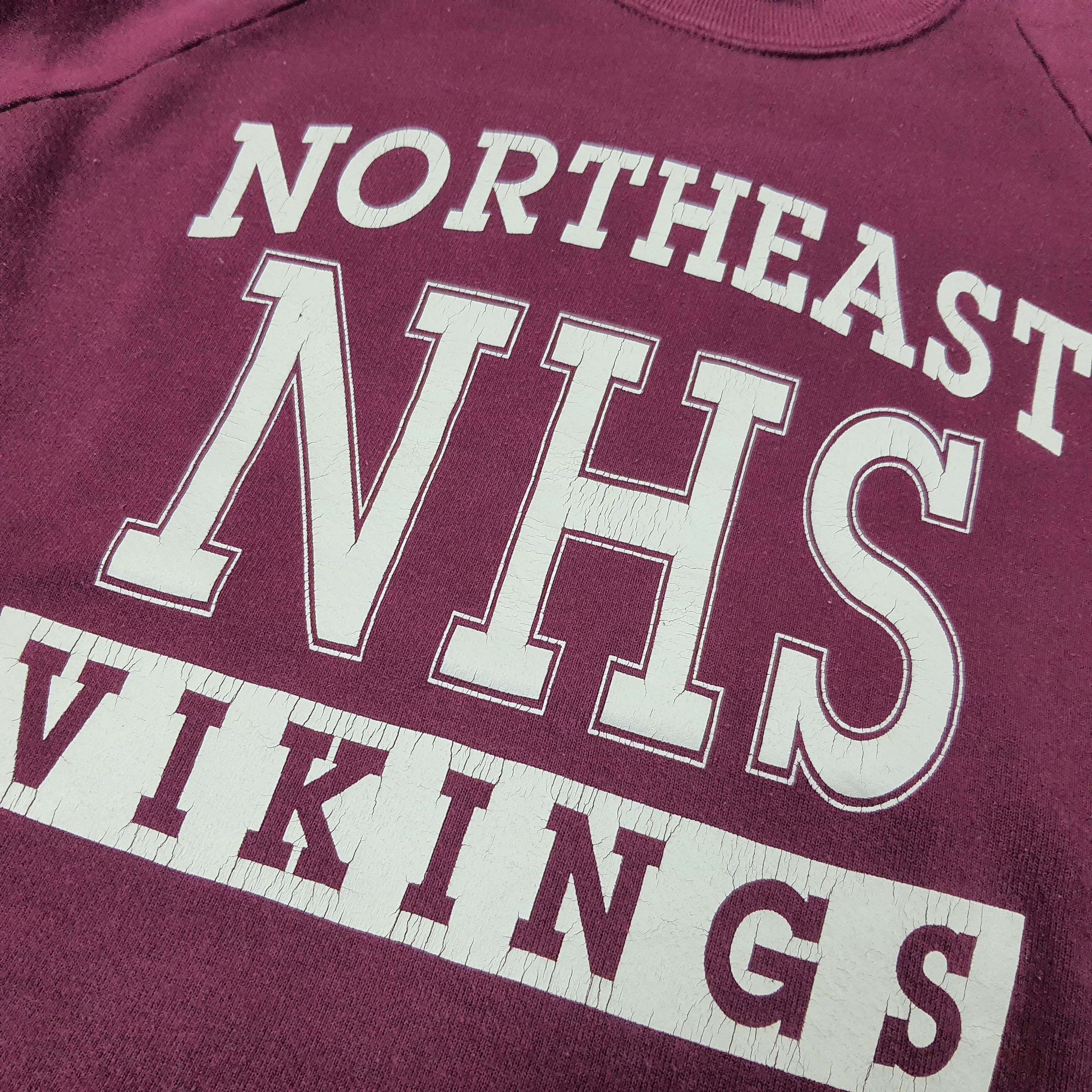 Jerzees Vintage Northeast NHS Vikings Sports Team Sweatshirt C268N19 Size US M / EU 48-50 / 2 - 2 Thumbnail